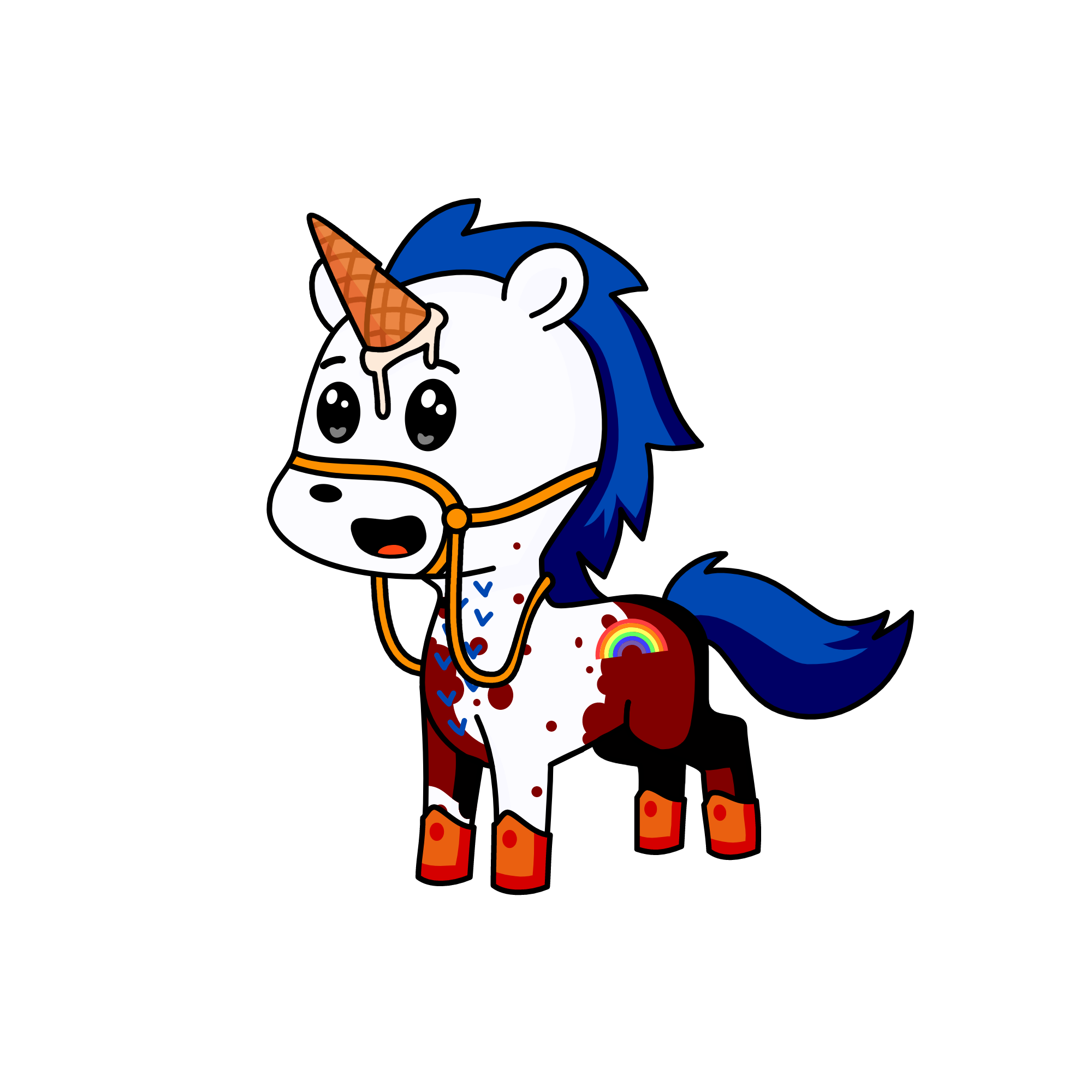 Ice cream cone, the unicorn