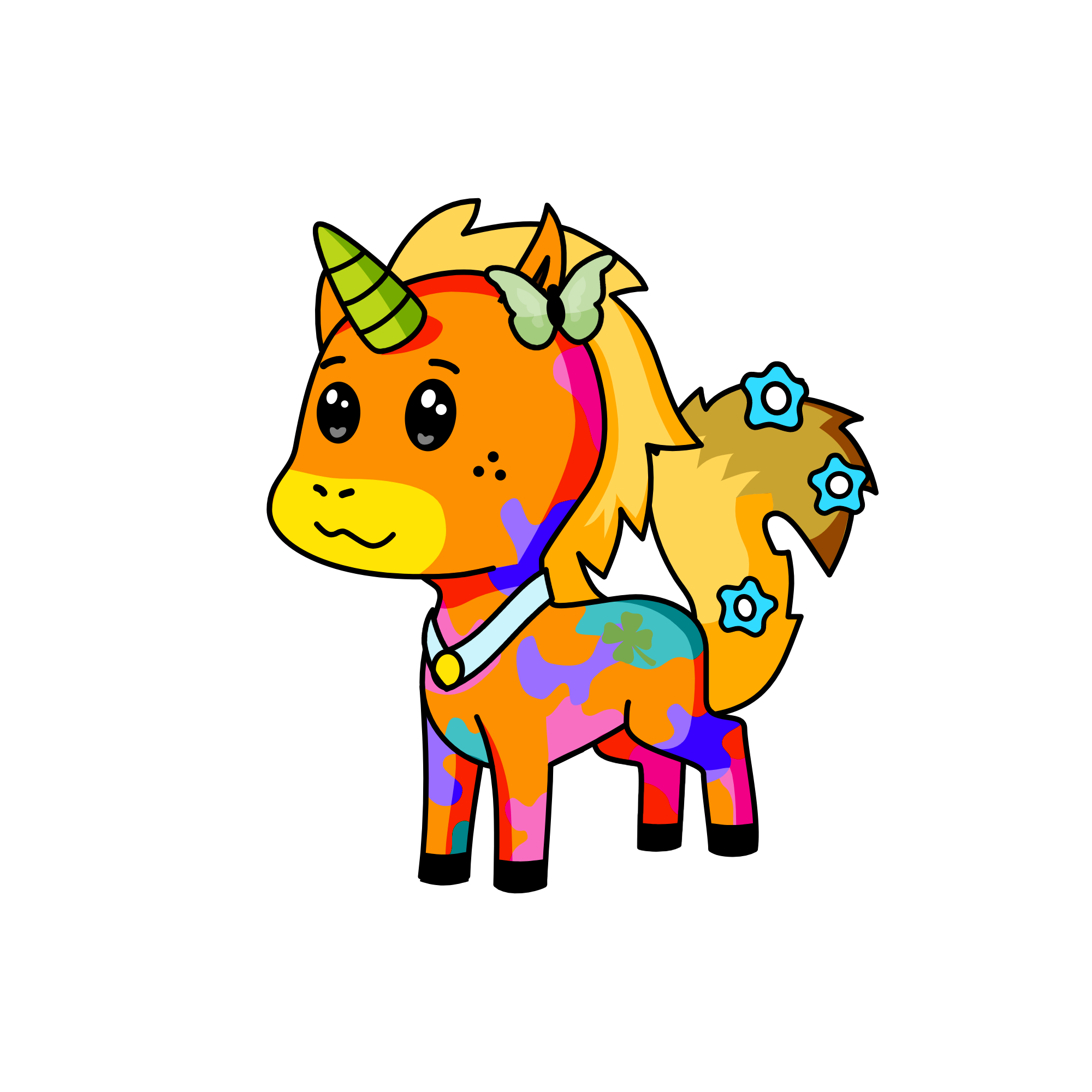 Flowder, the unicorn