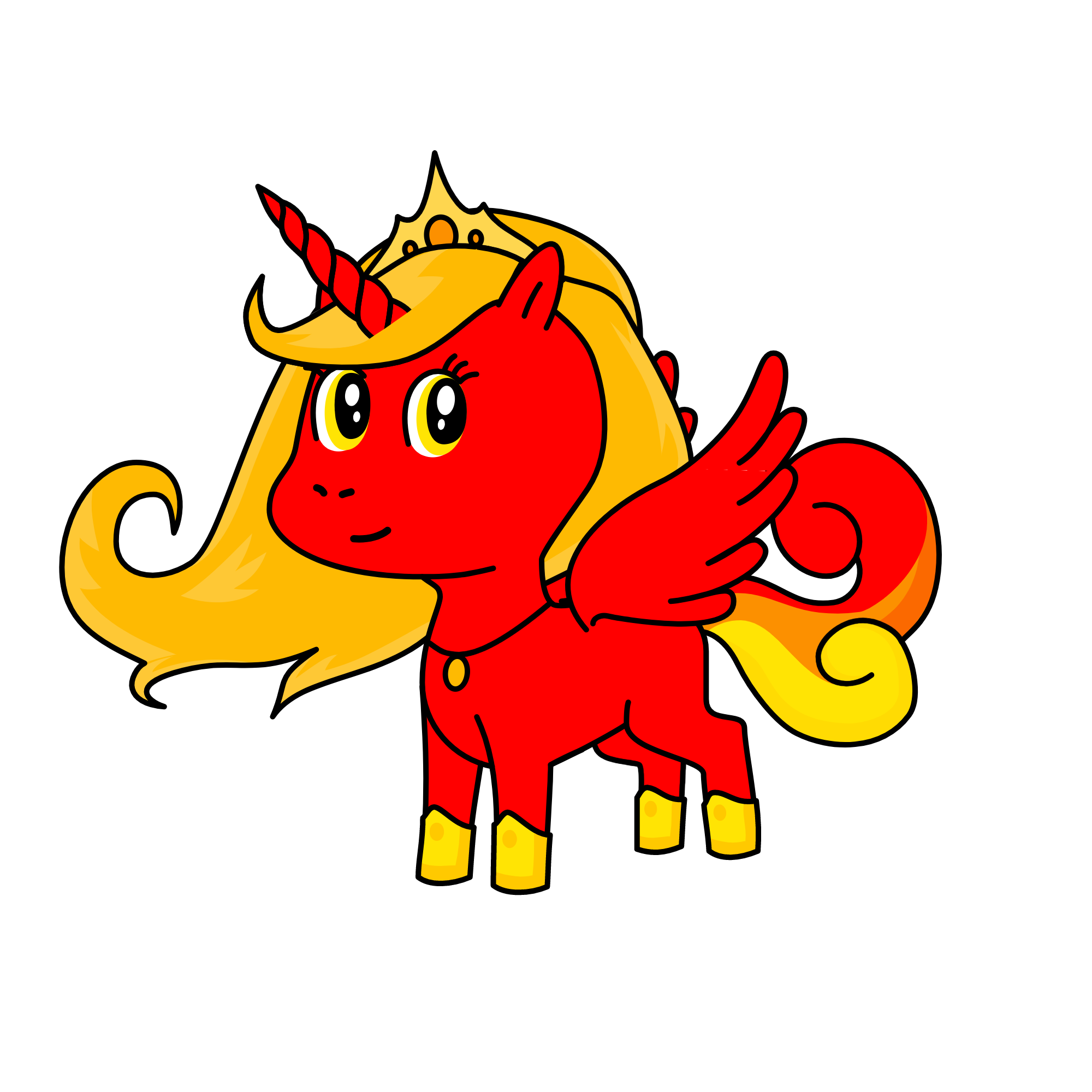 Queen of fire, the unicorn