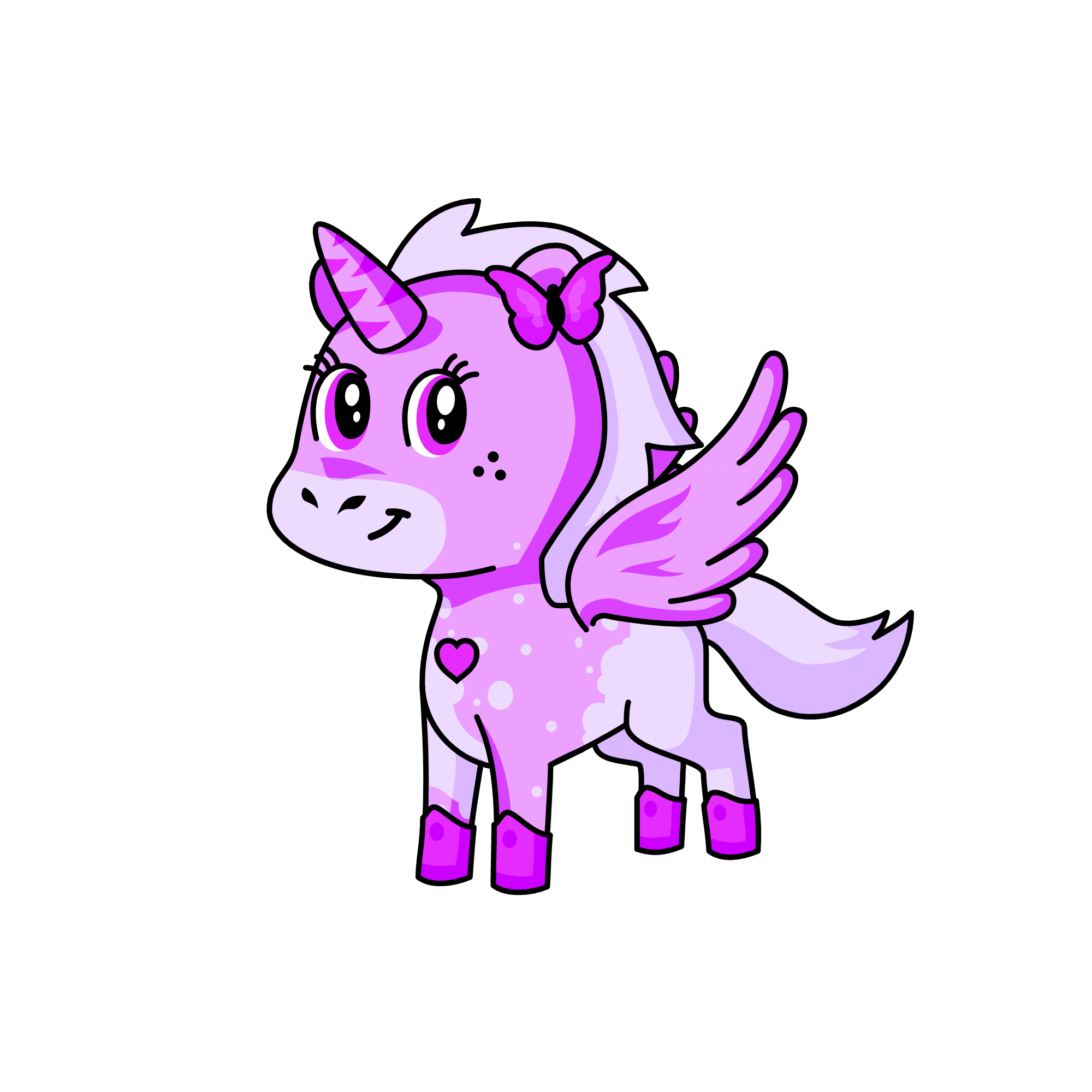 pink, the unicorn