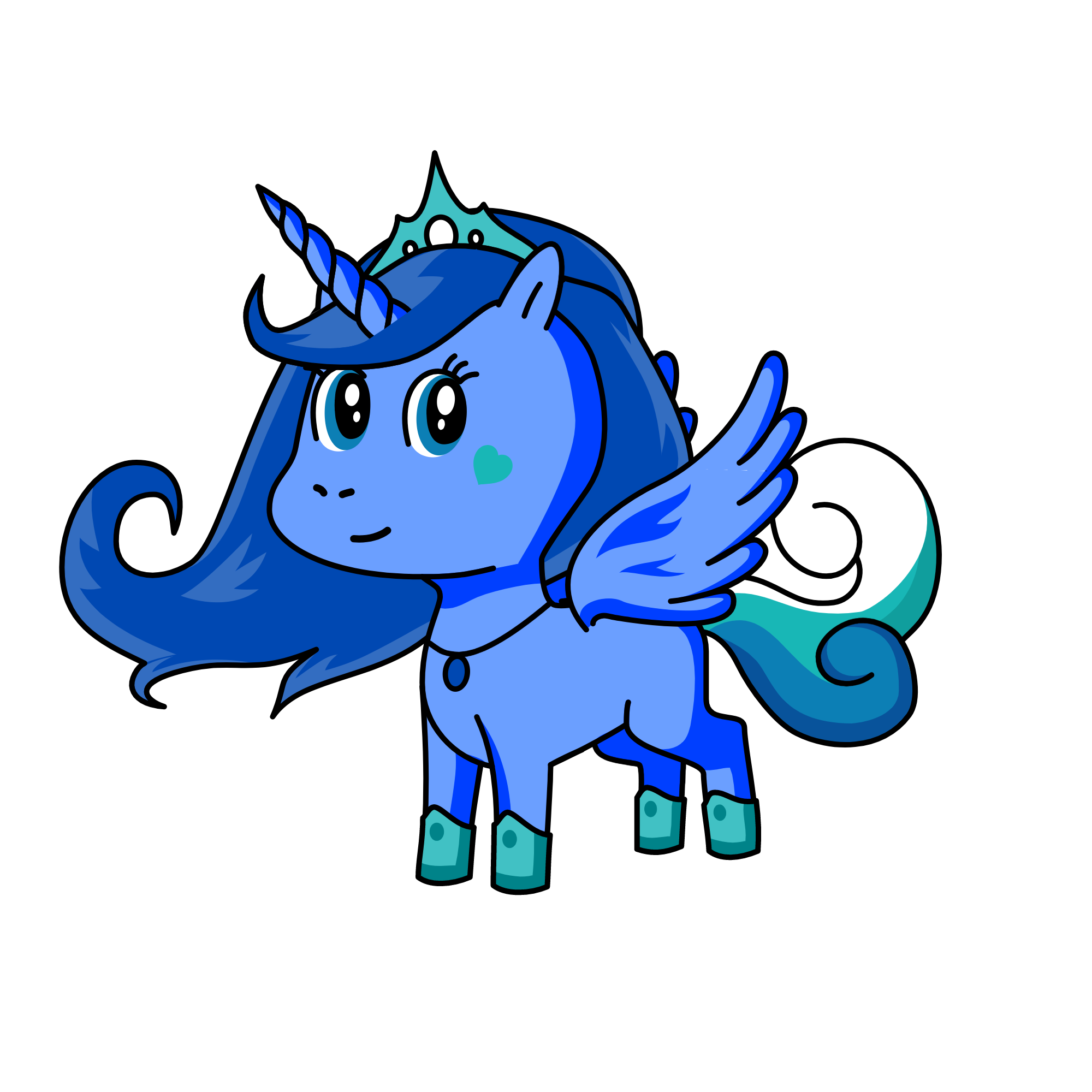 Queen of water, the unicorn