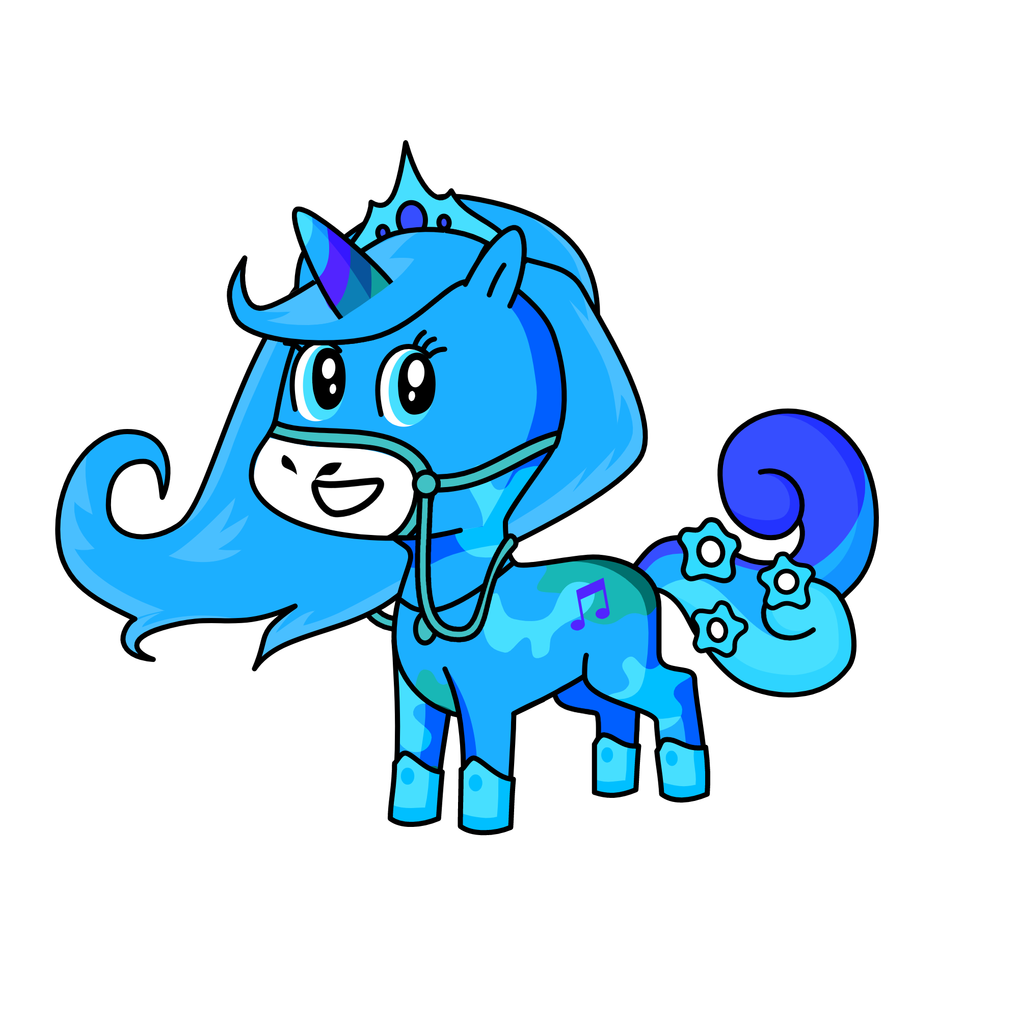 snowy, the unicorn