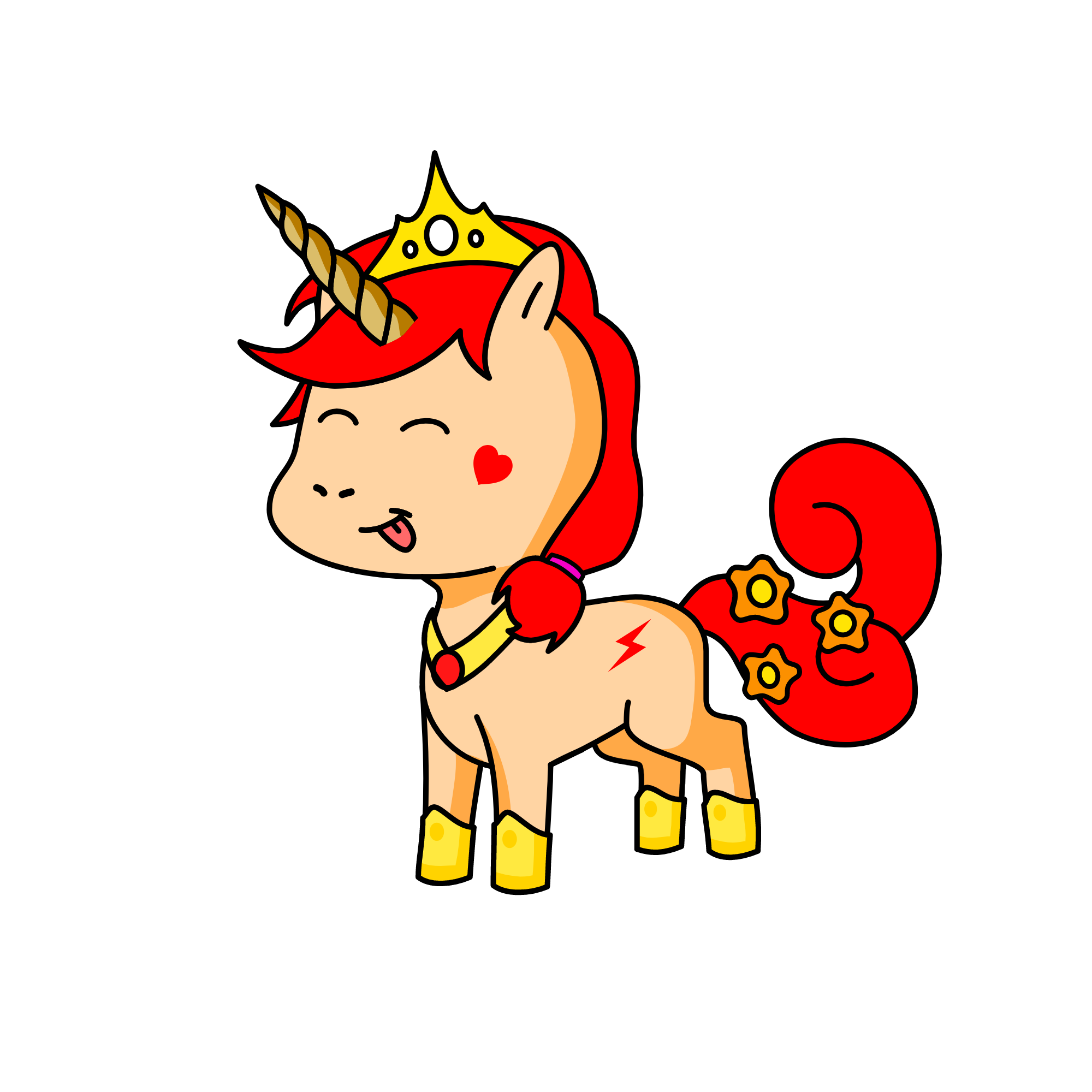 Desert Queen, the unicorn
