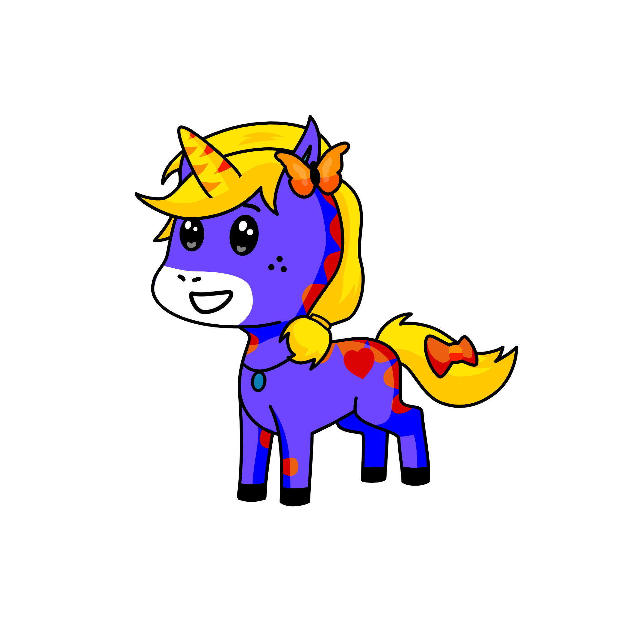 orenge, the unicorn