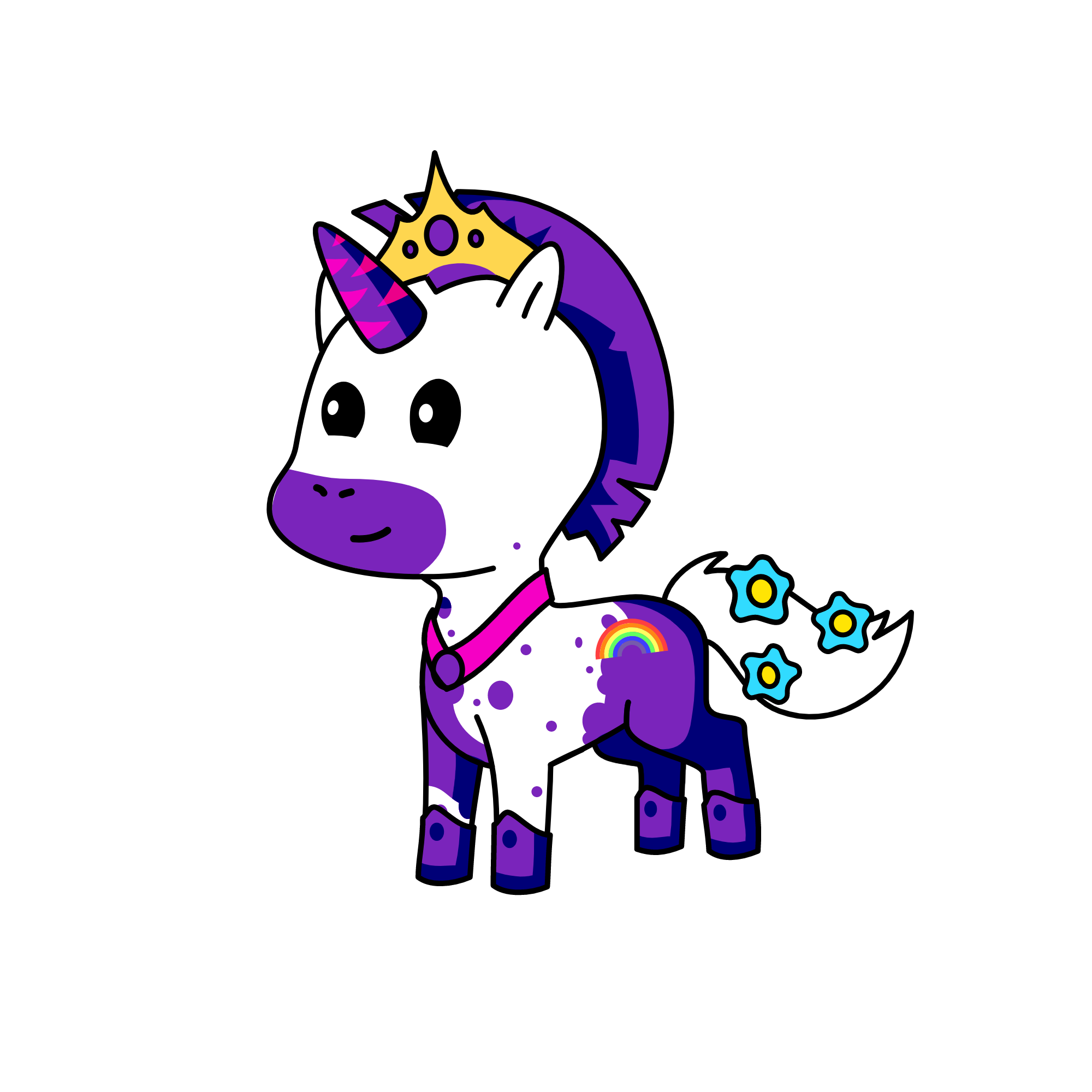 porpleavo, the unicorn