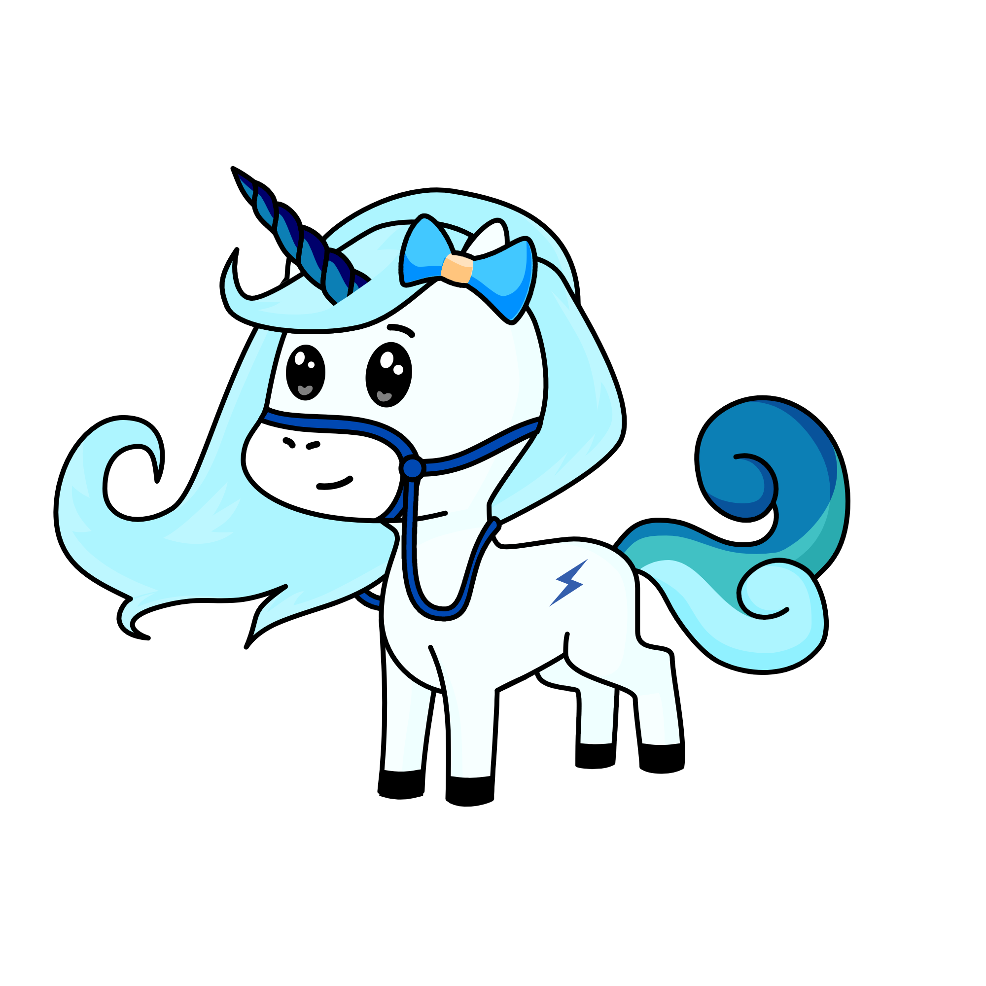 snowy ice, the unicorn