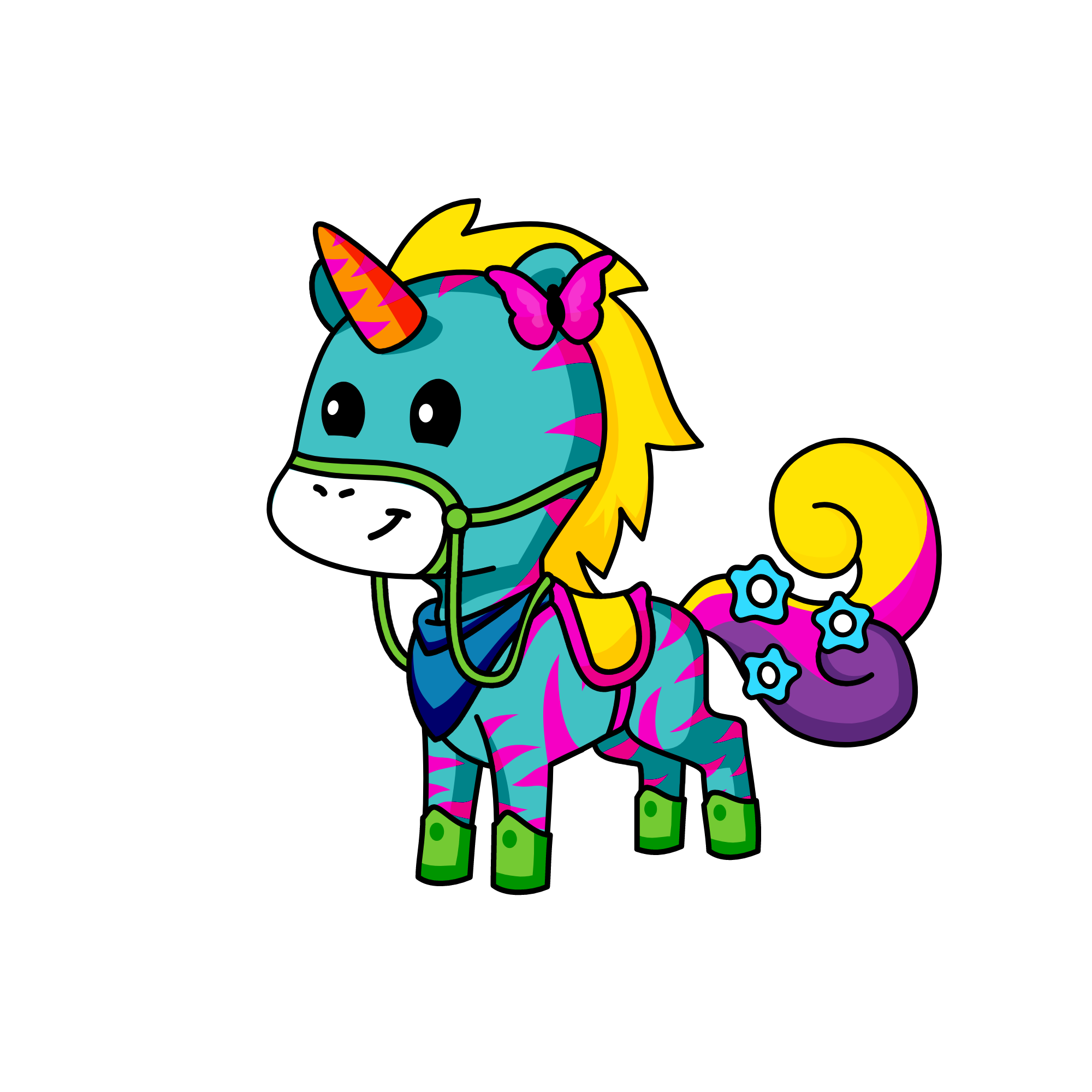 Fluttercorn, the unicorn
