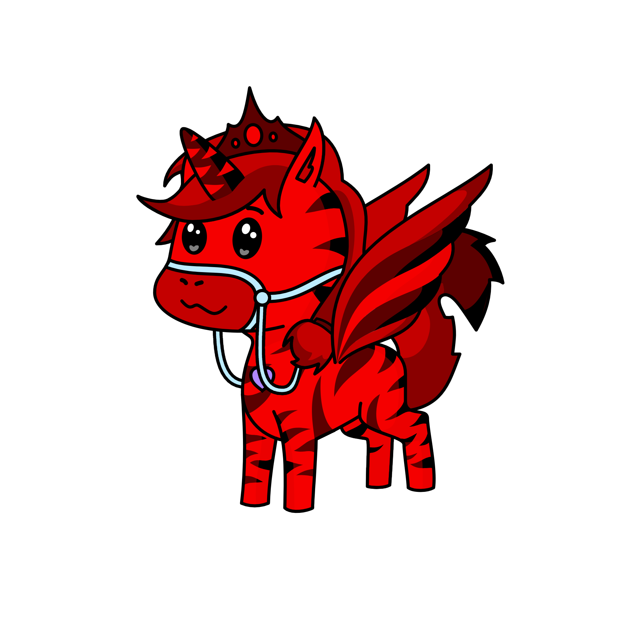 red, the unicorn