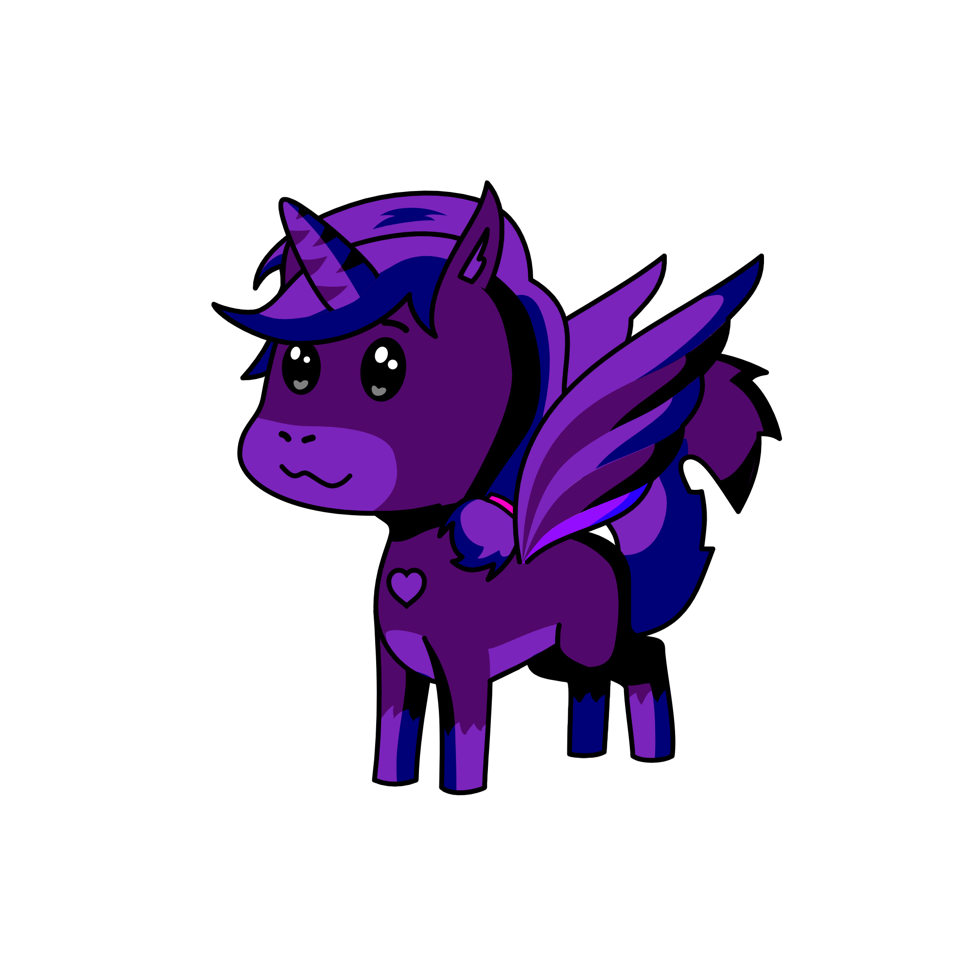 purple, the unicorn