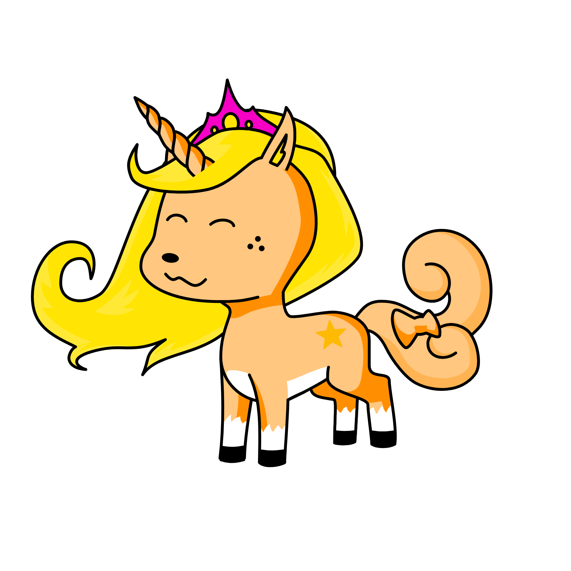 Rapunzel pony, the unicorn