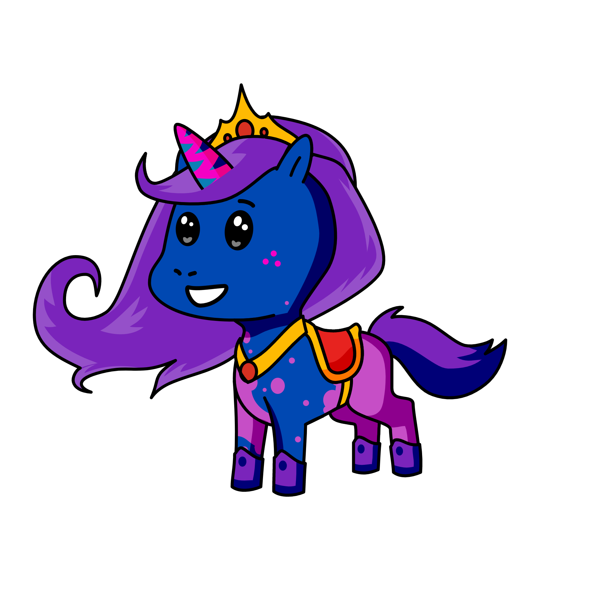 FIRE QUEEN, the unicorn