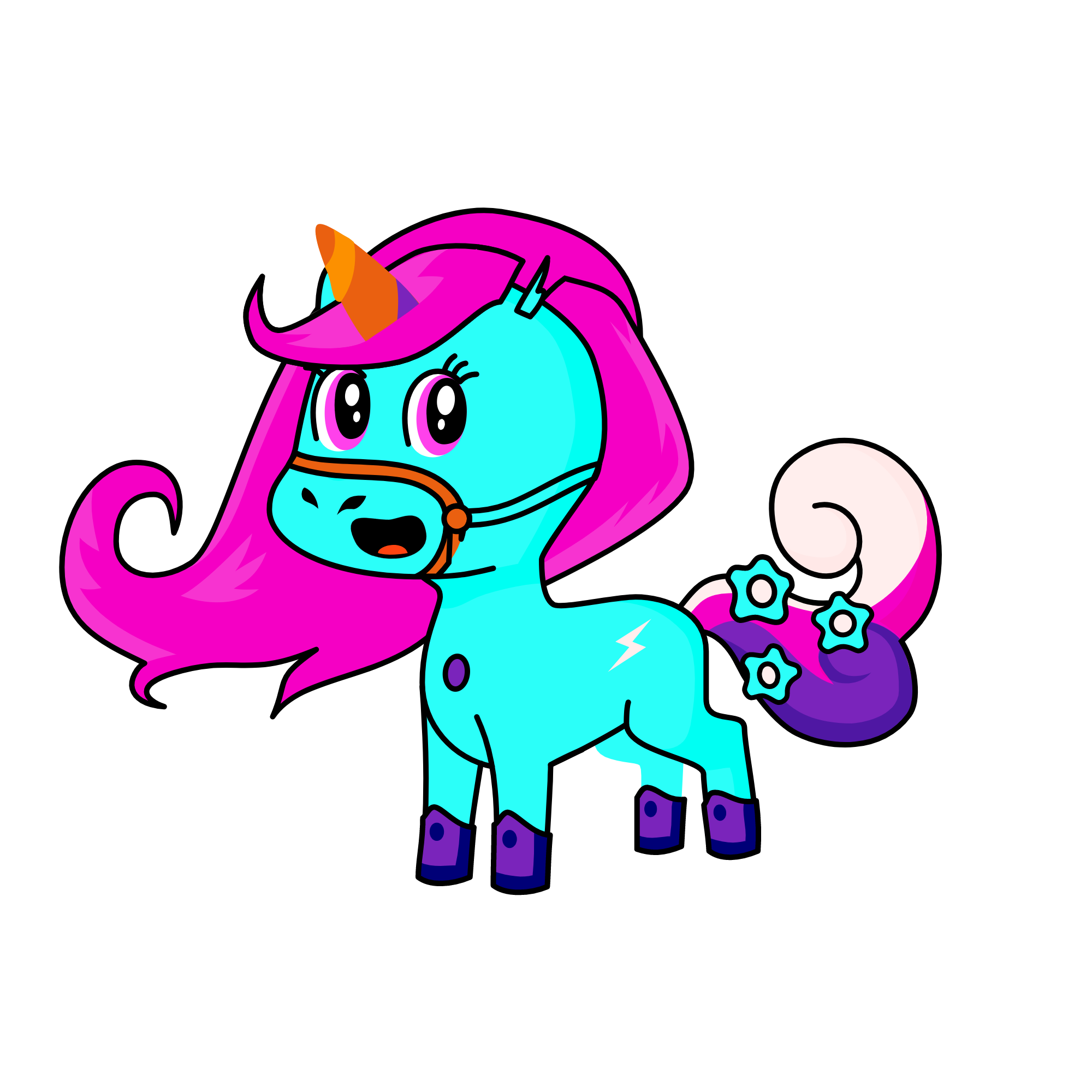 Light-Shadow, the unicorn
