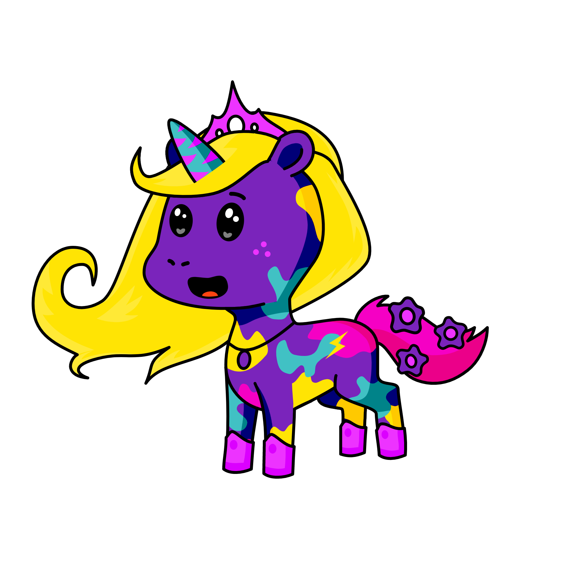Queen or the skys, the unicorn