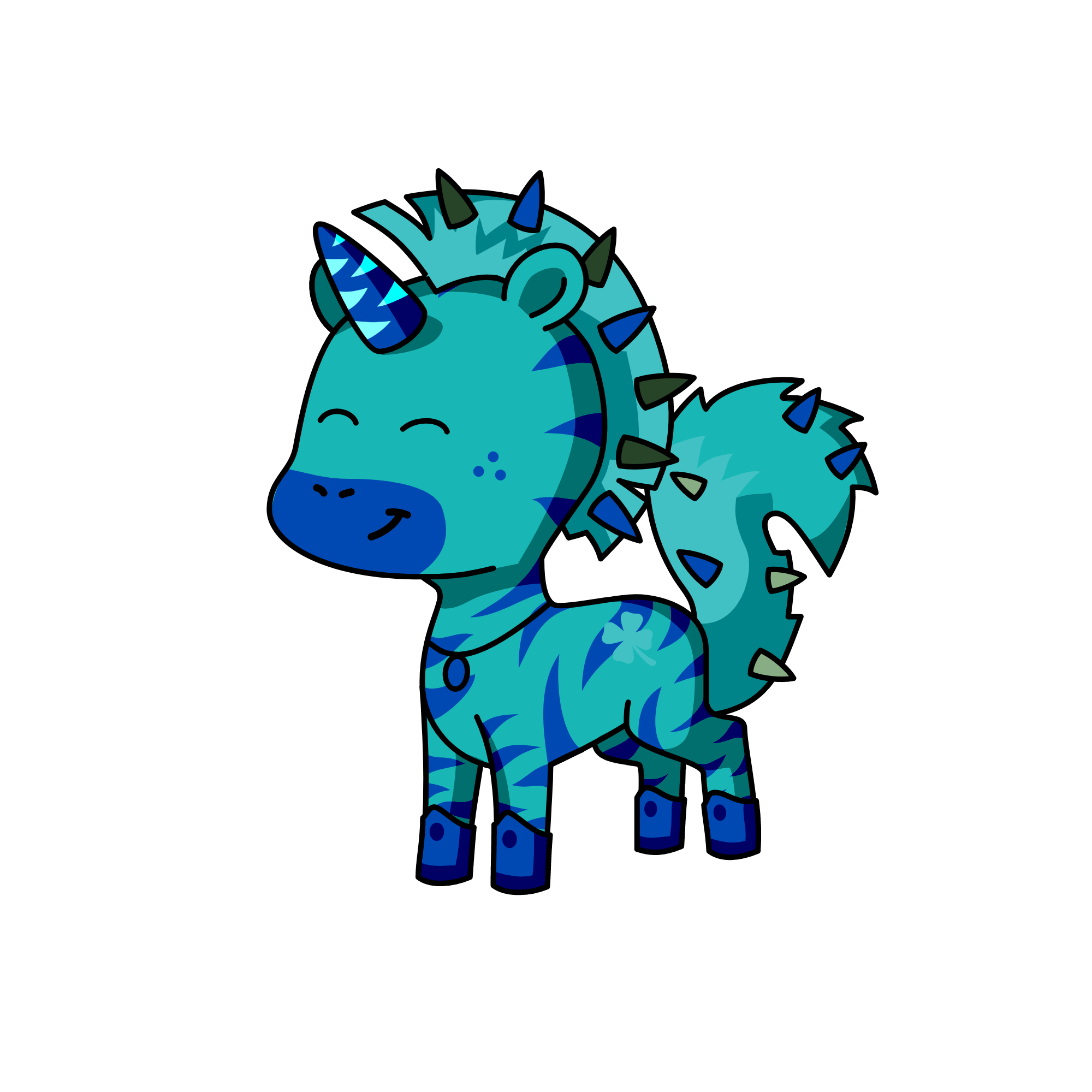 bluish, the unicorn