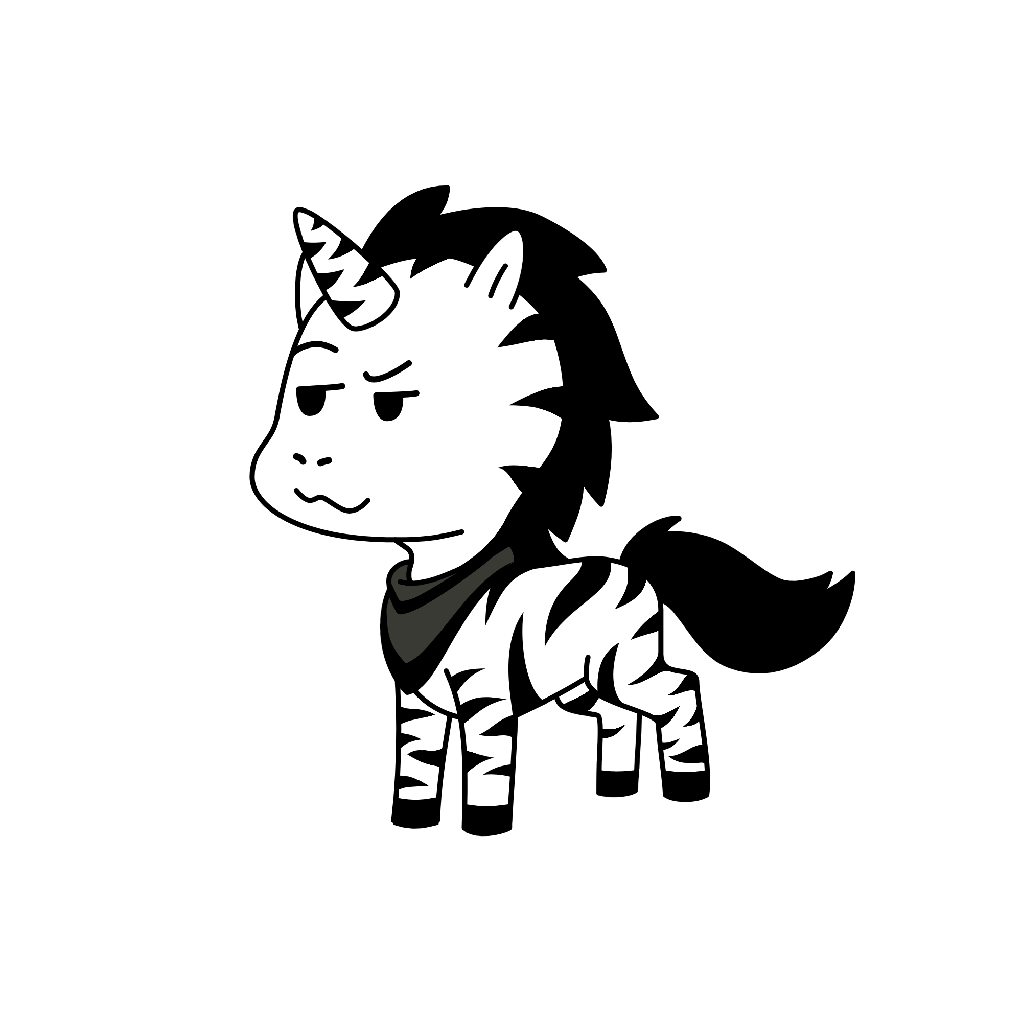 Zebra, the unicorn
