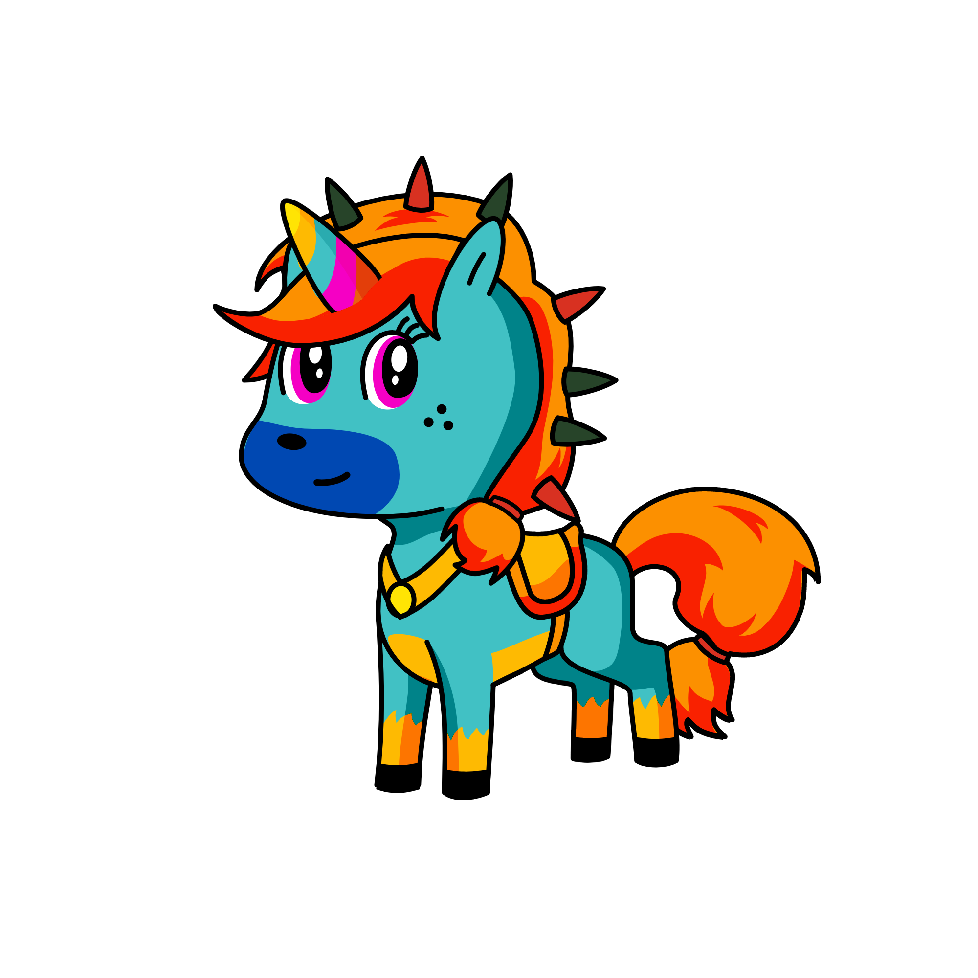 Fire, the unicorn