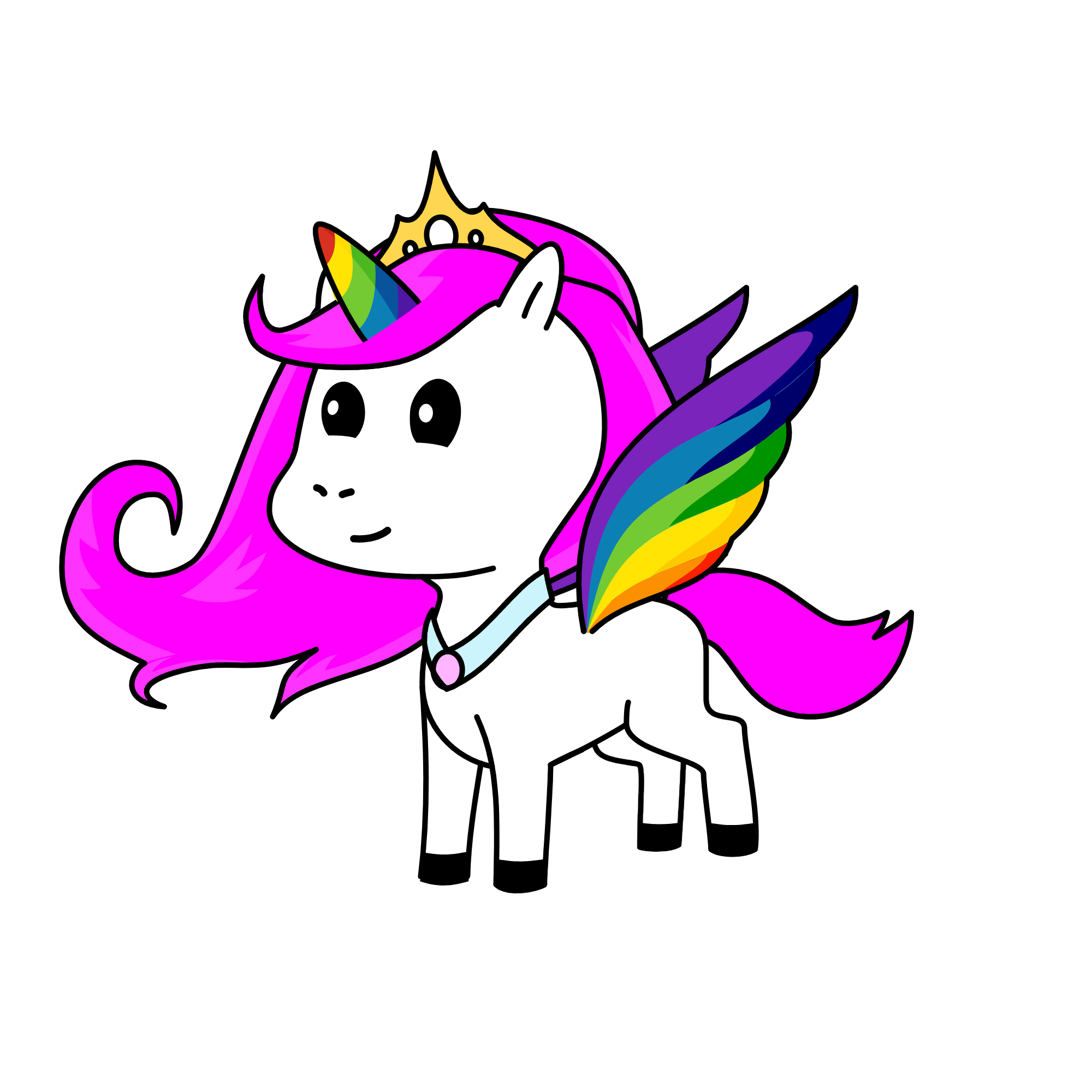 Princess of Rainbow, the unicorn