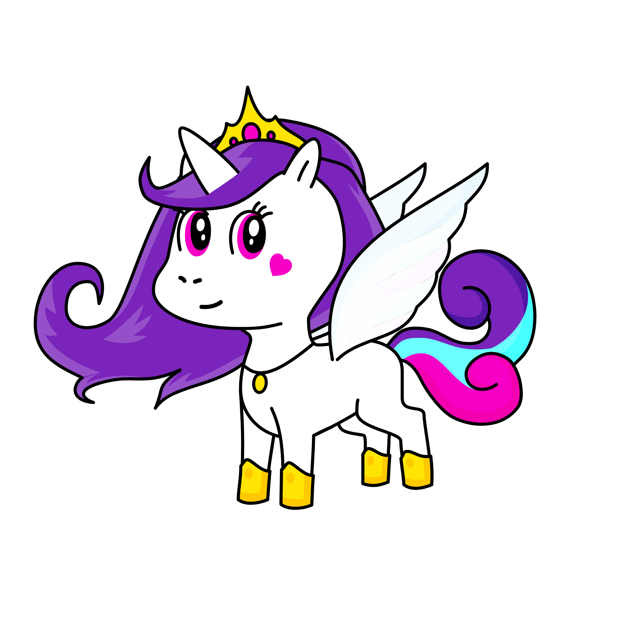 Queen of Pegasus , the unicorn