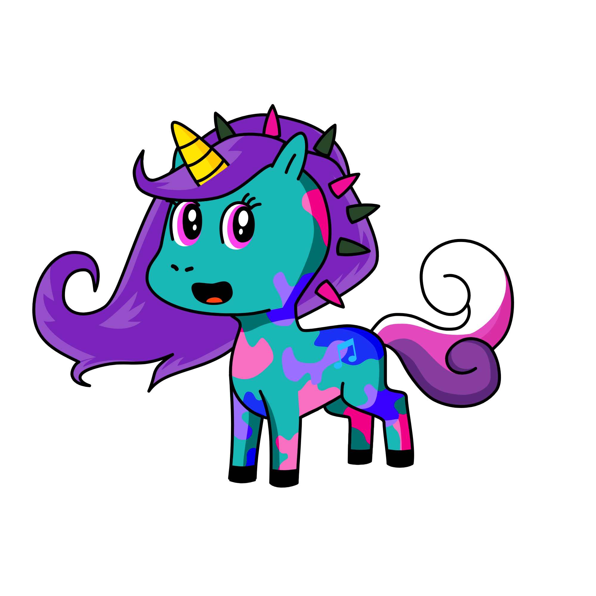 Spacey, the unicorn