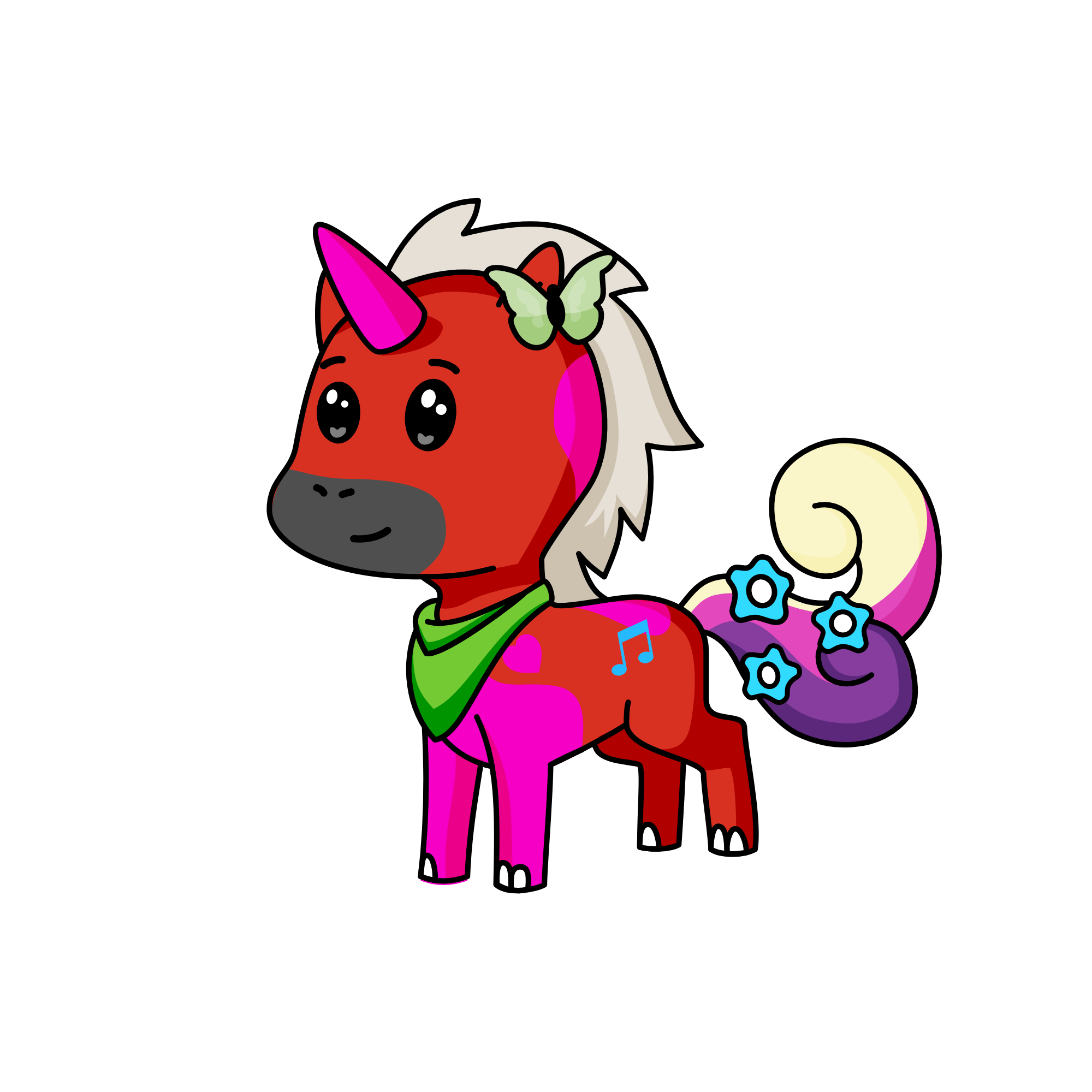 gece, the unicorn