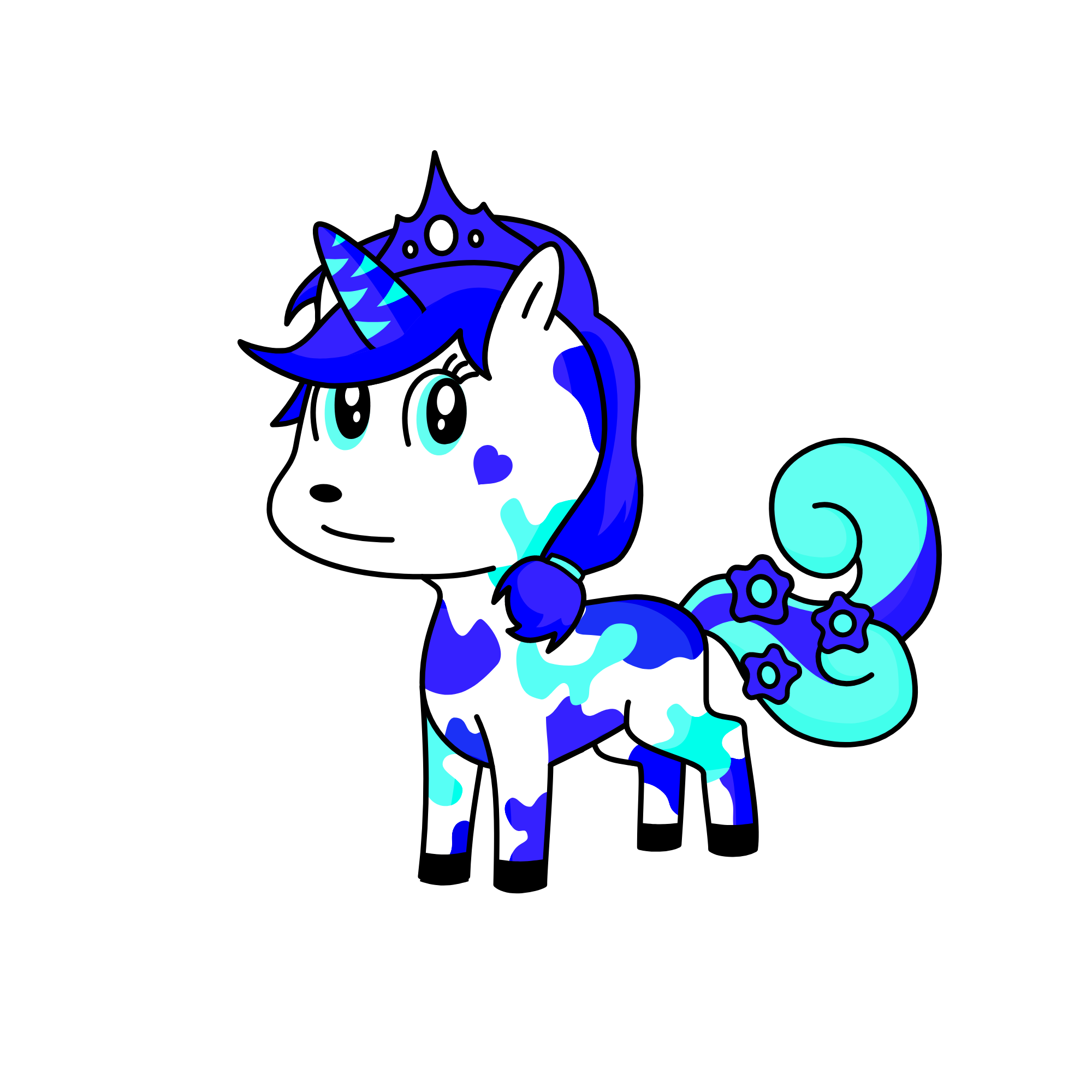 moonlight, the unicorn