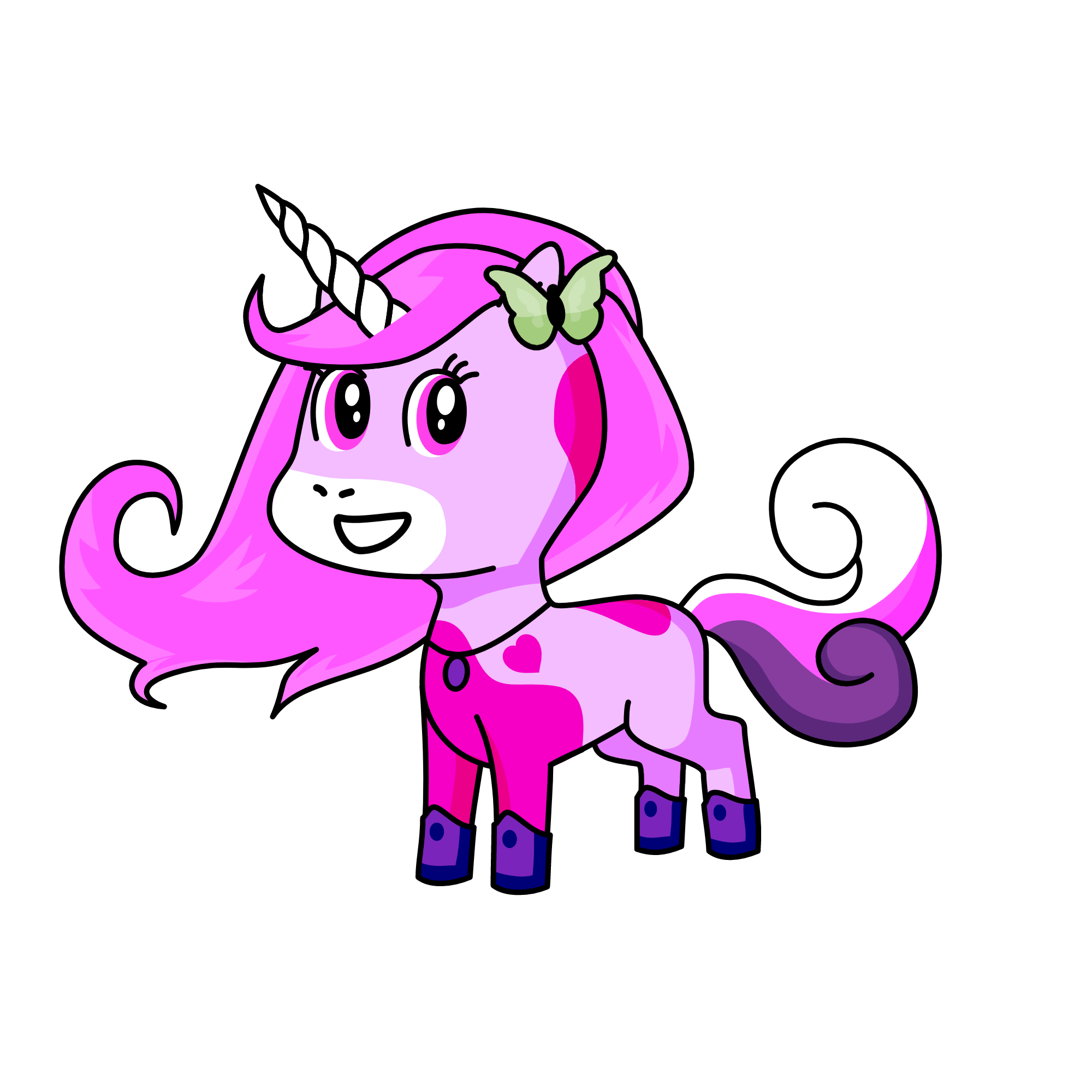 Pinky, the unicorn