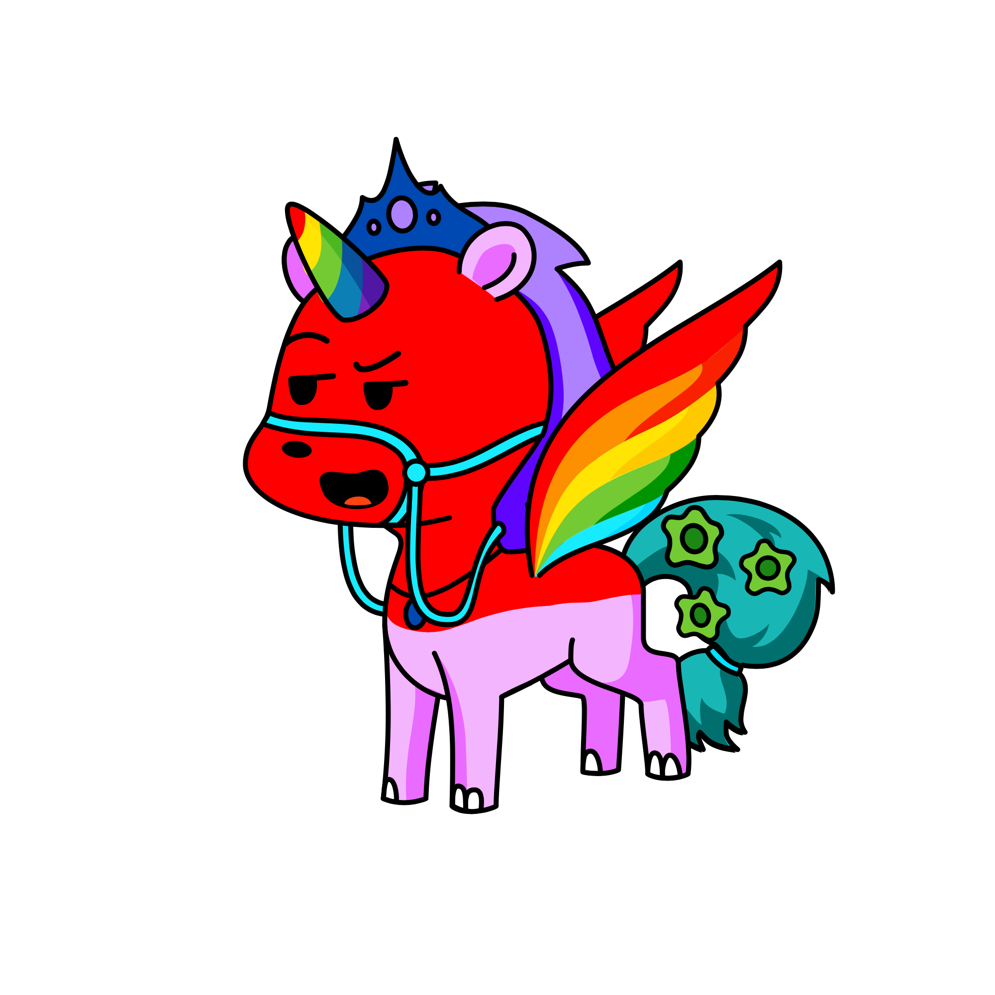 Fire Blast Rainbow Princess, the unicorn