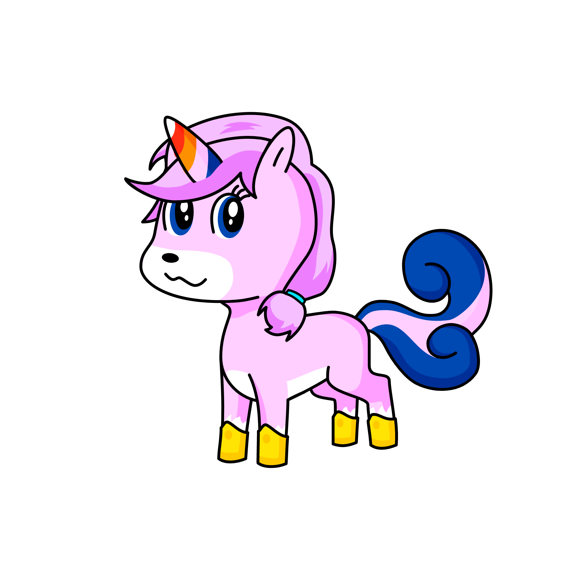 baby uni babysis of the two girls, the unicorn