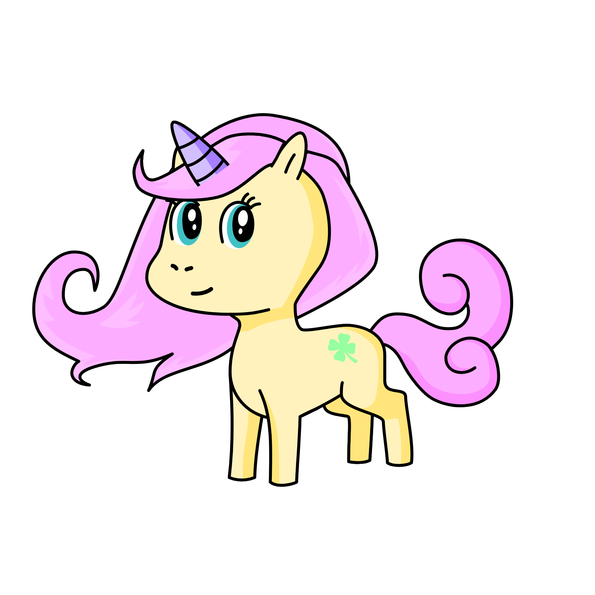 Fluttershy, the unicorn