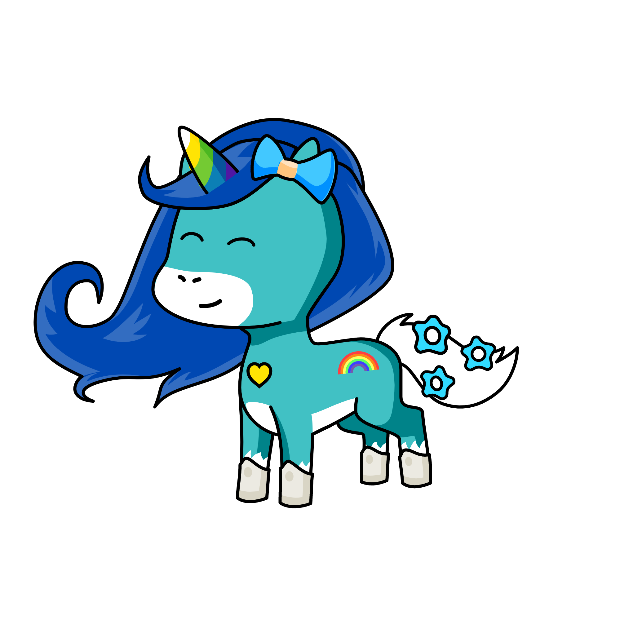 moonlight, the unicorn