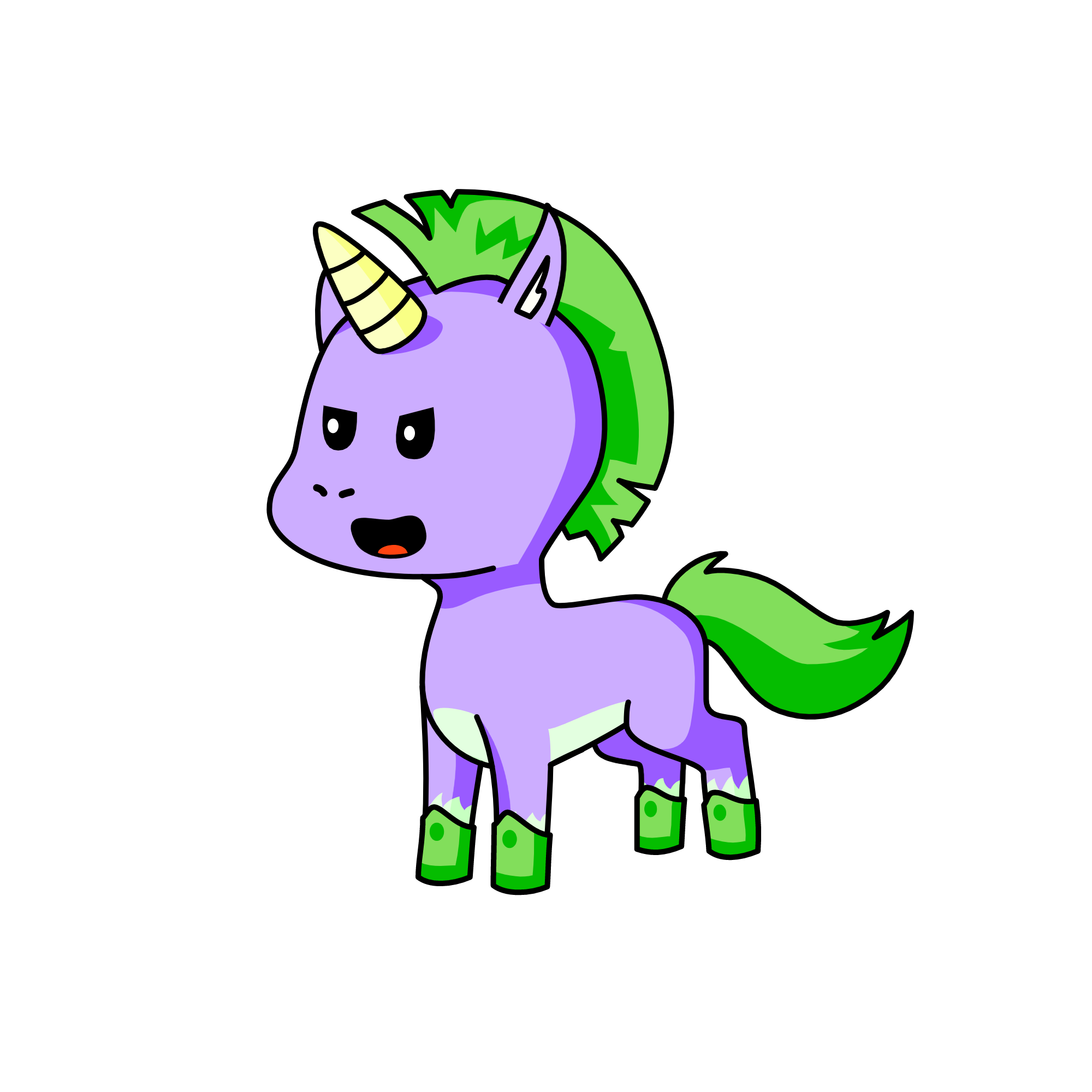 Spike, the unicorn