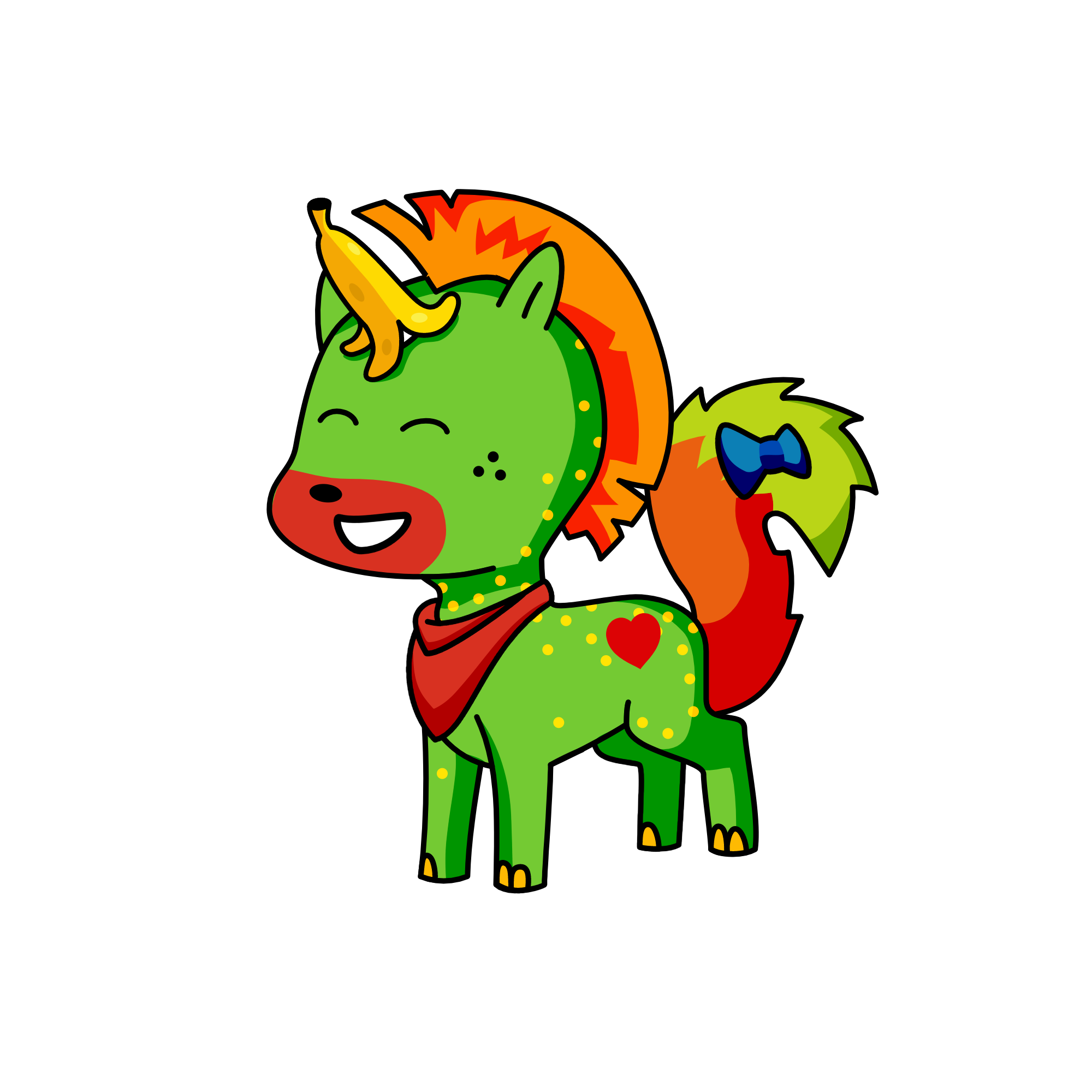 greeny, the unicorn