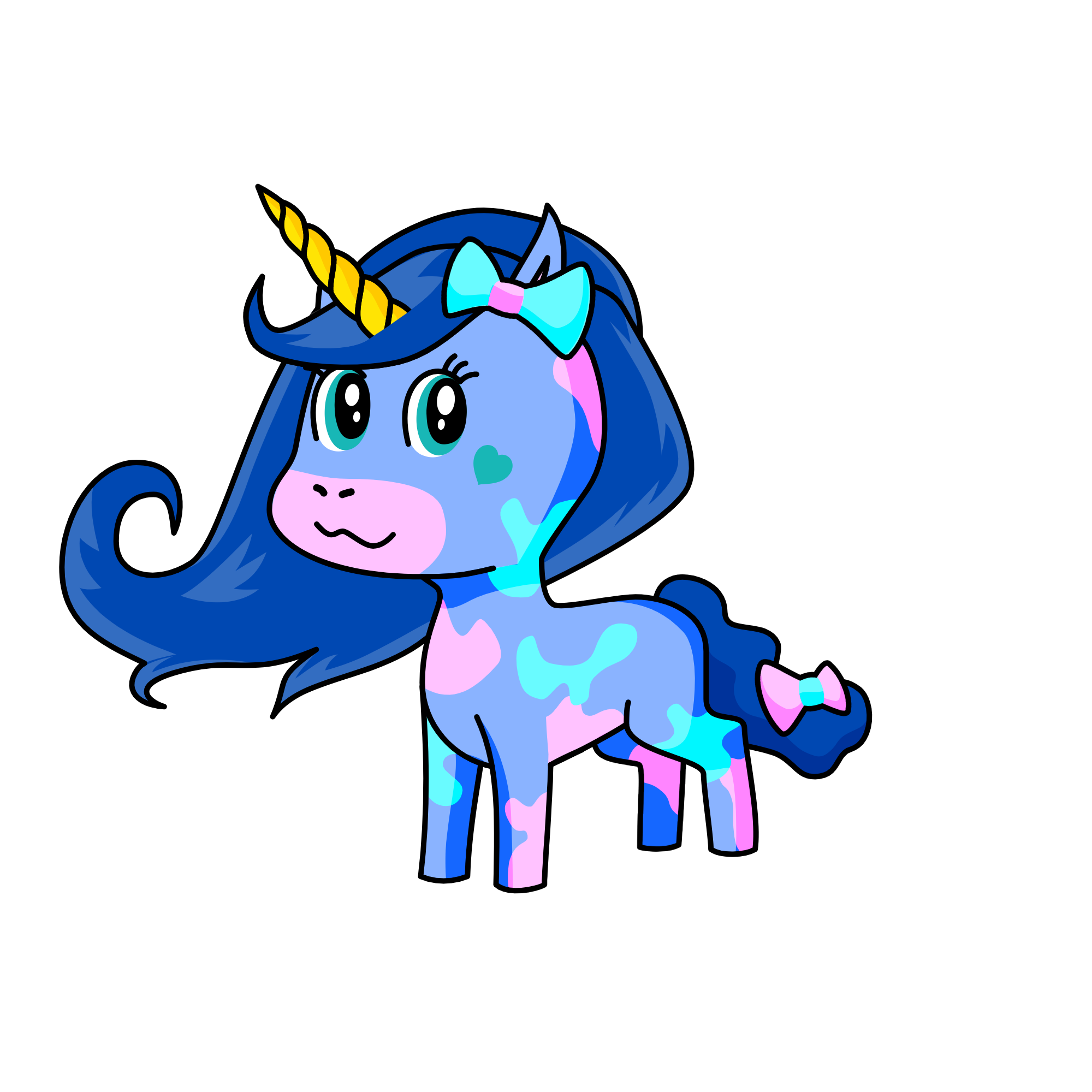 splity pastel, the unicorn