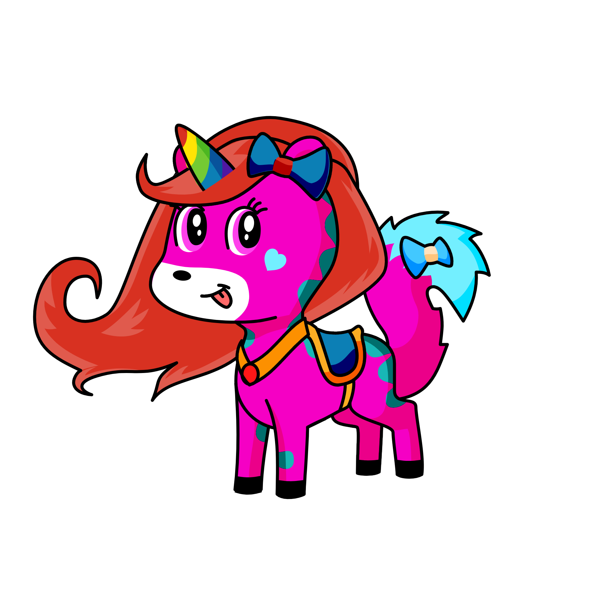 cute unicorn, the unicorn