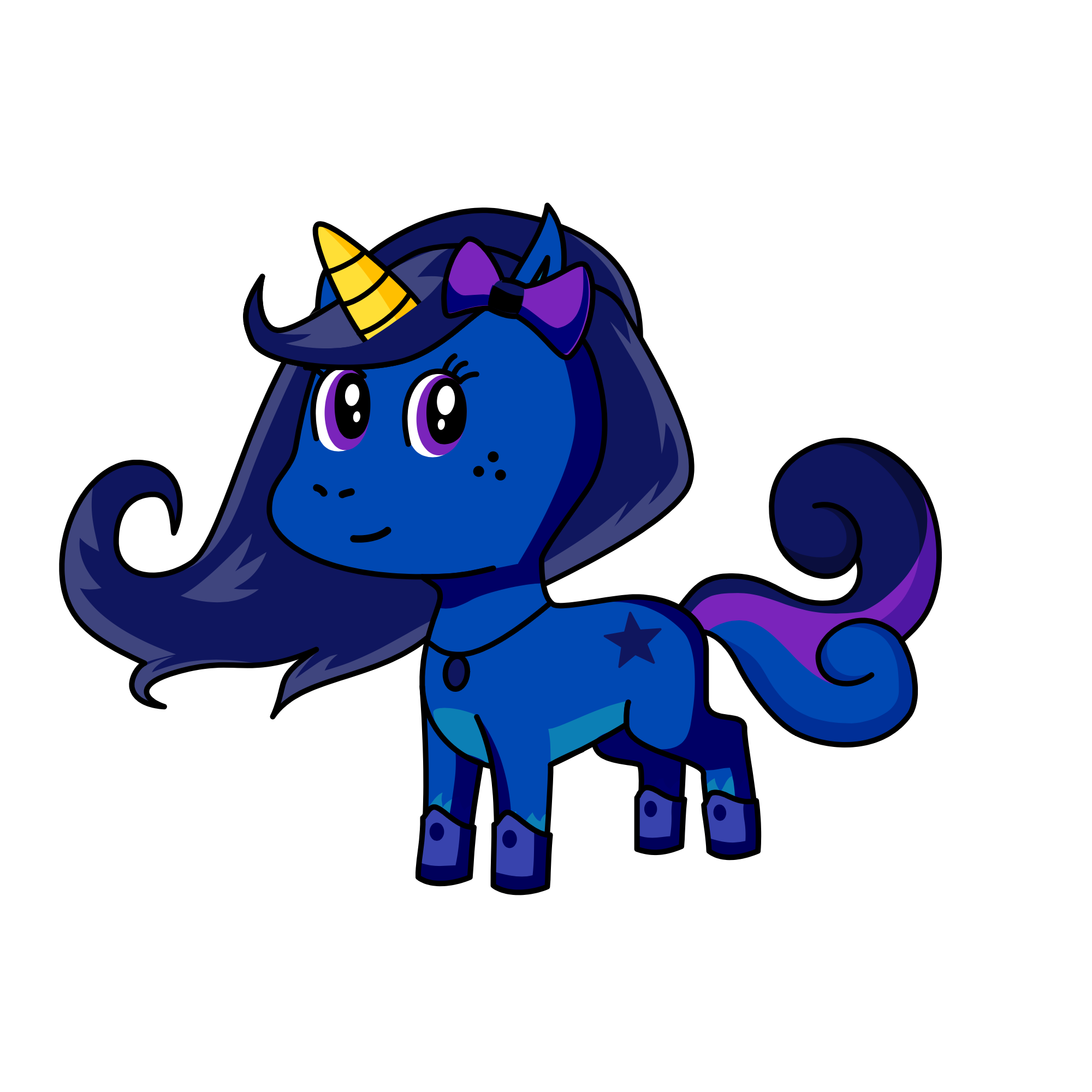 Princess luna, the unicorn