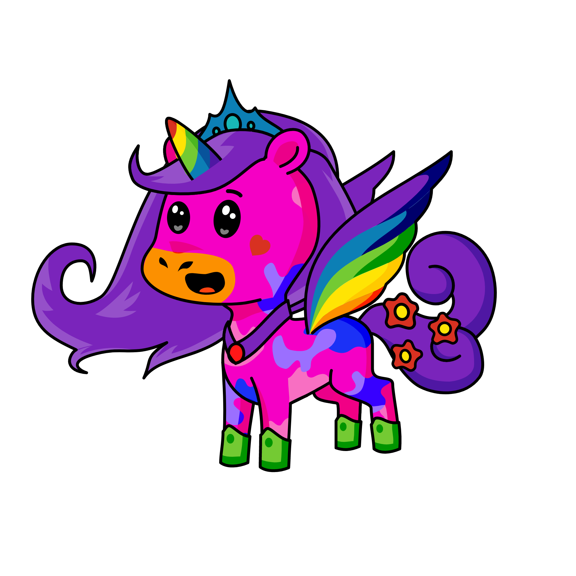 Princess Rainbow, the unicorn