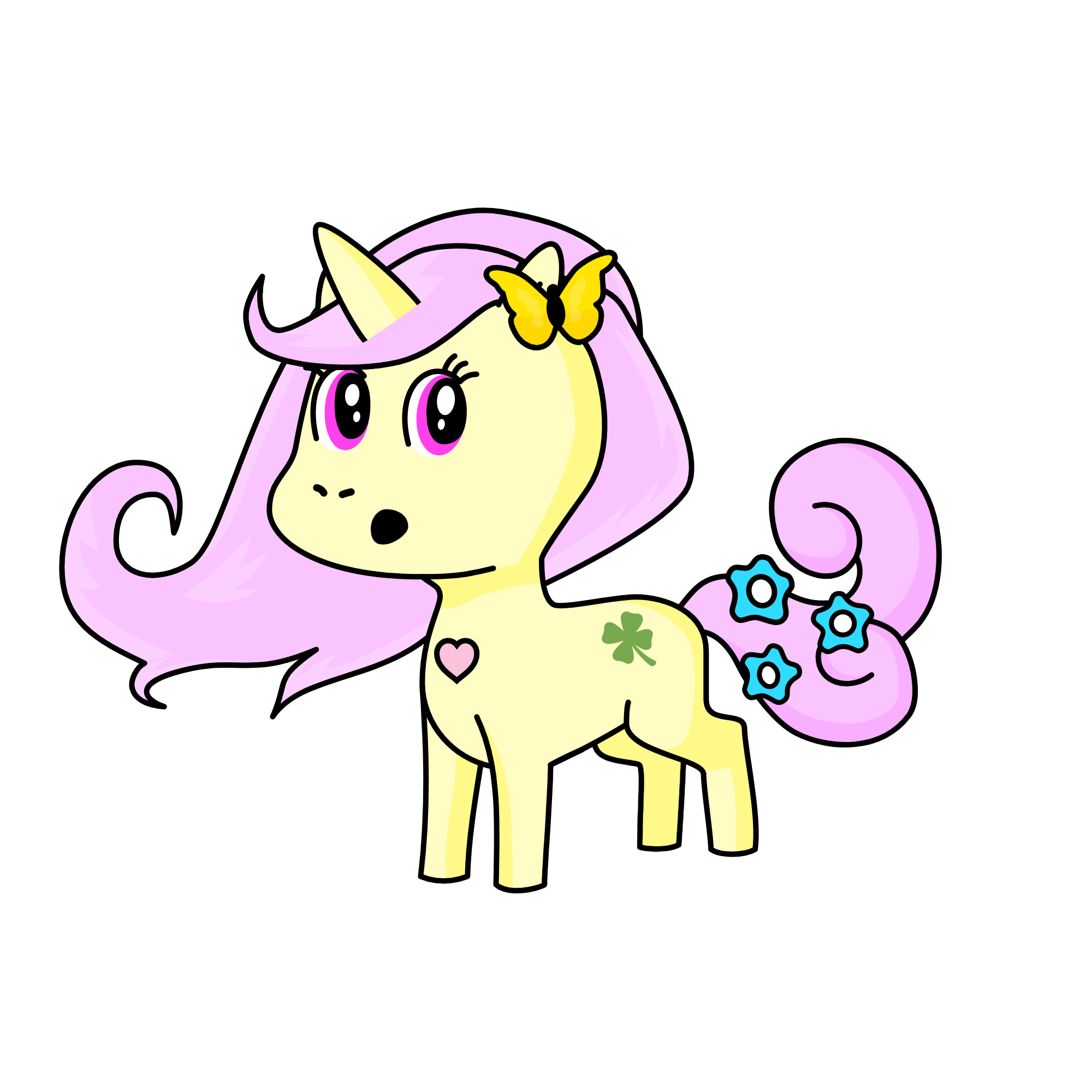 Fluttershy, the unicorn