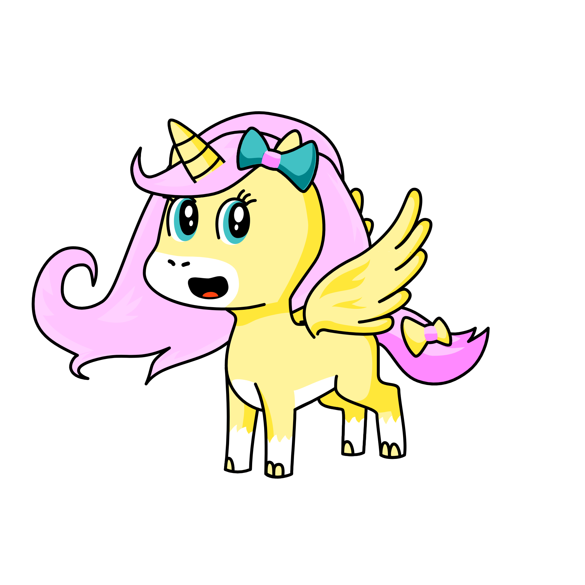Fluttershy, the unicorn