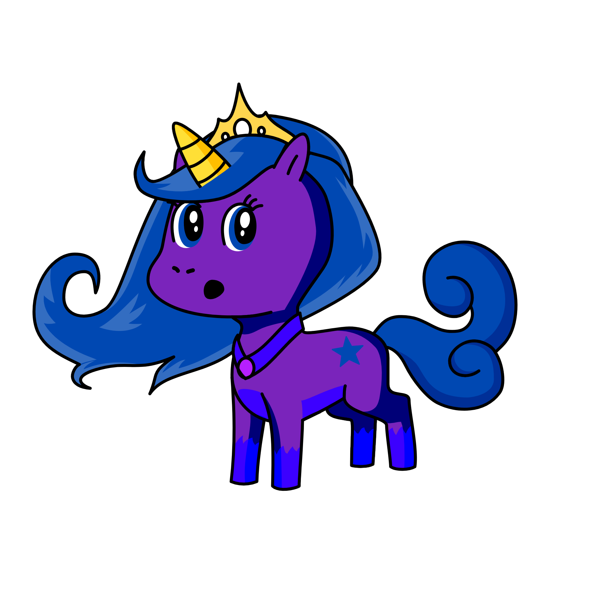 Princess luna, the unicorn
