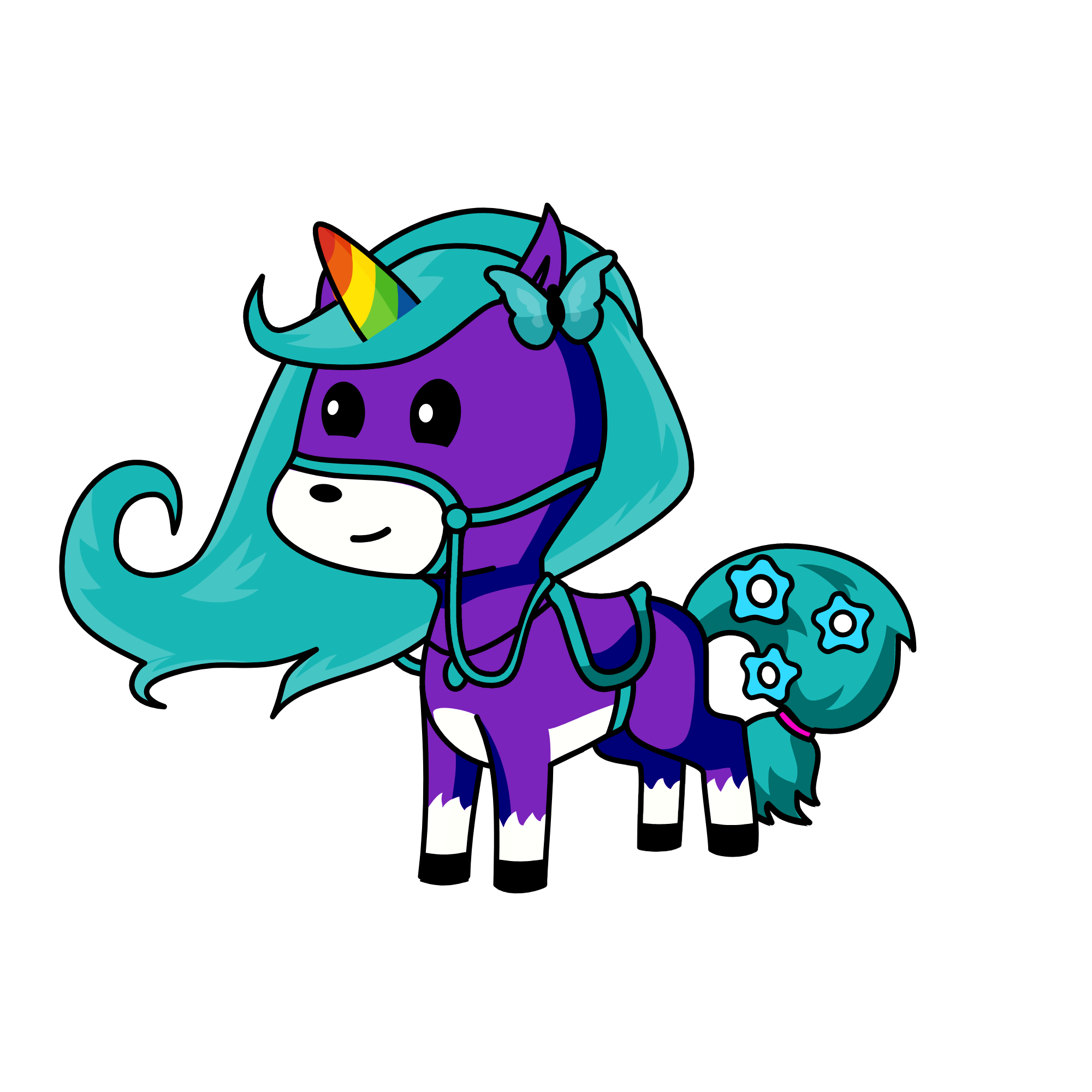 Glitter, the unicorn