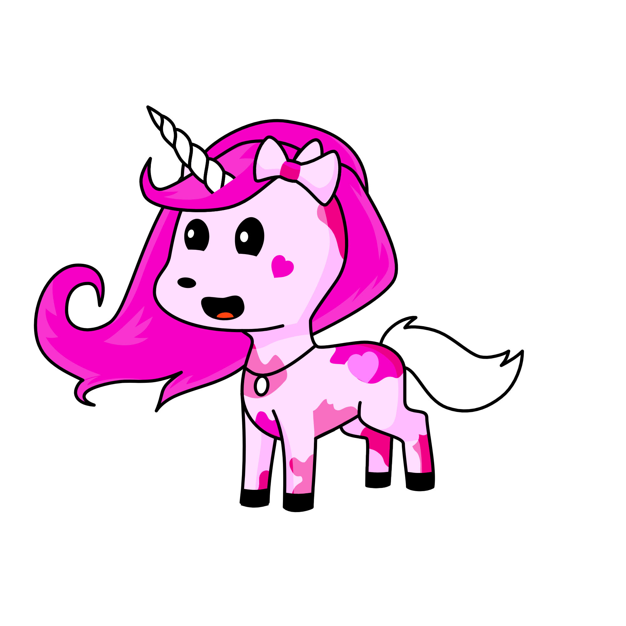 :D, the unicorn