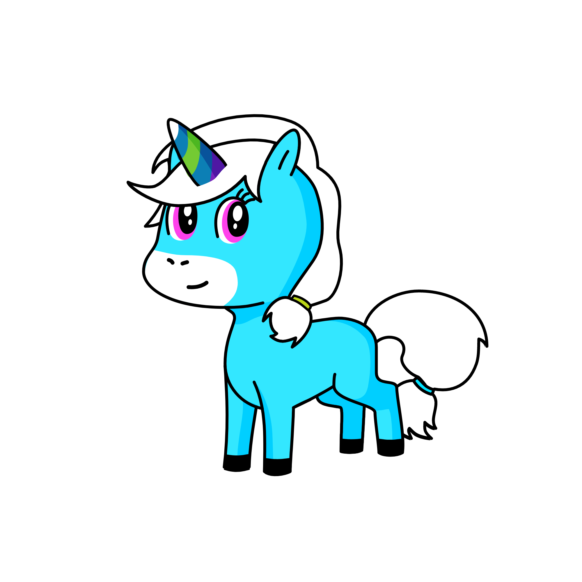 snowy, the unicorn