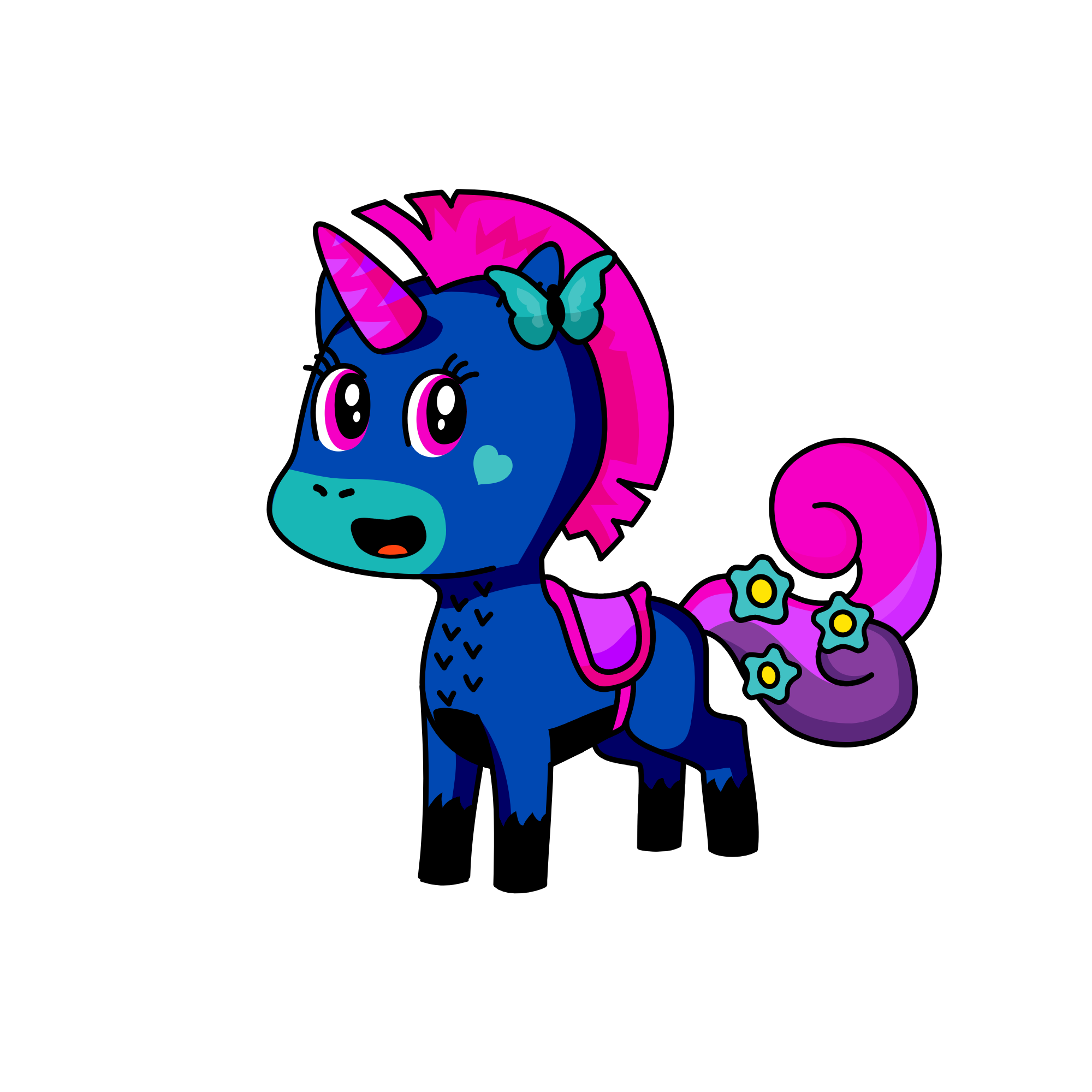 Blueycorn, the unicorn