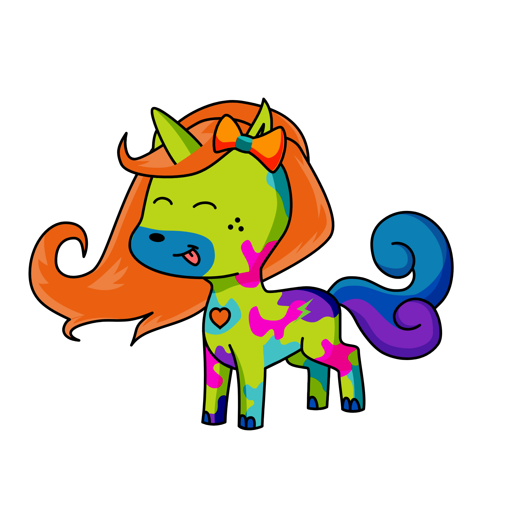 Colourfull nina, the unicorn
