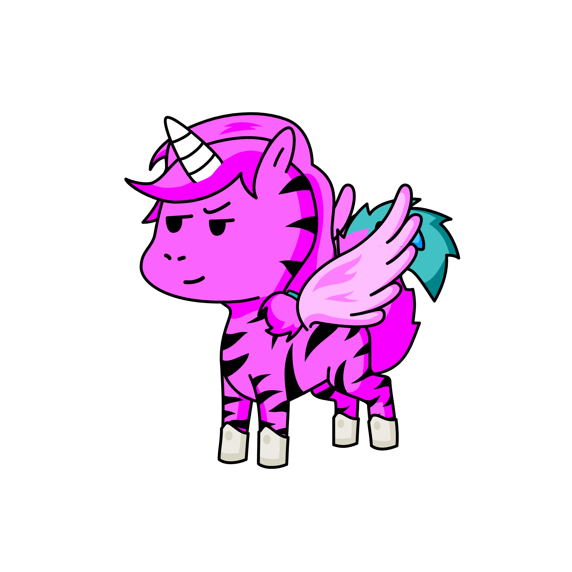 goku gril, the unicorn