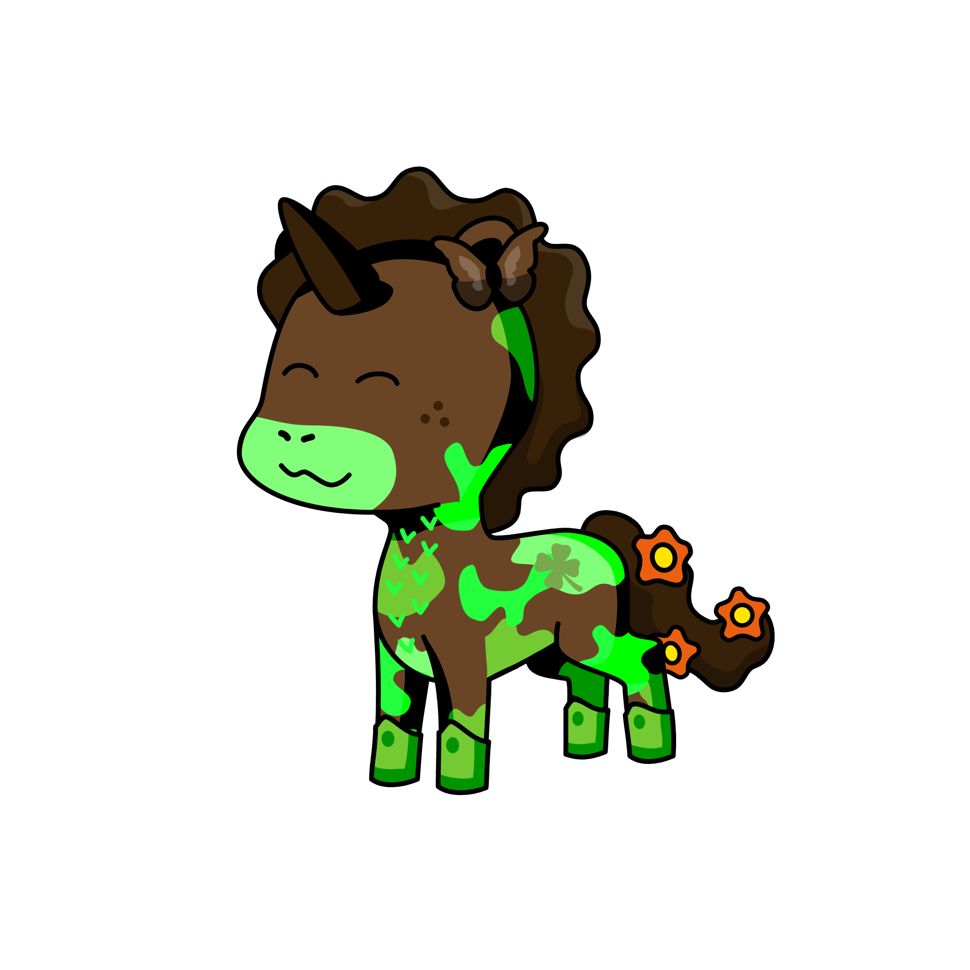 Wood Horse, the unicorn