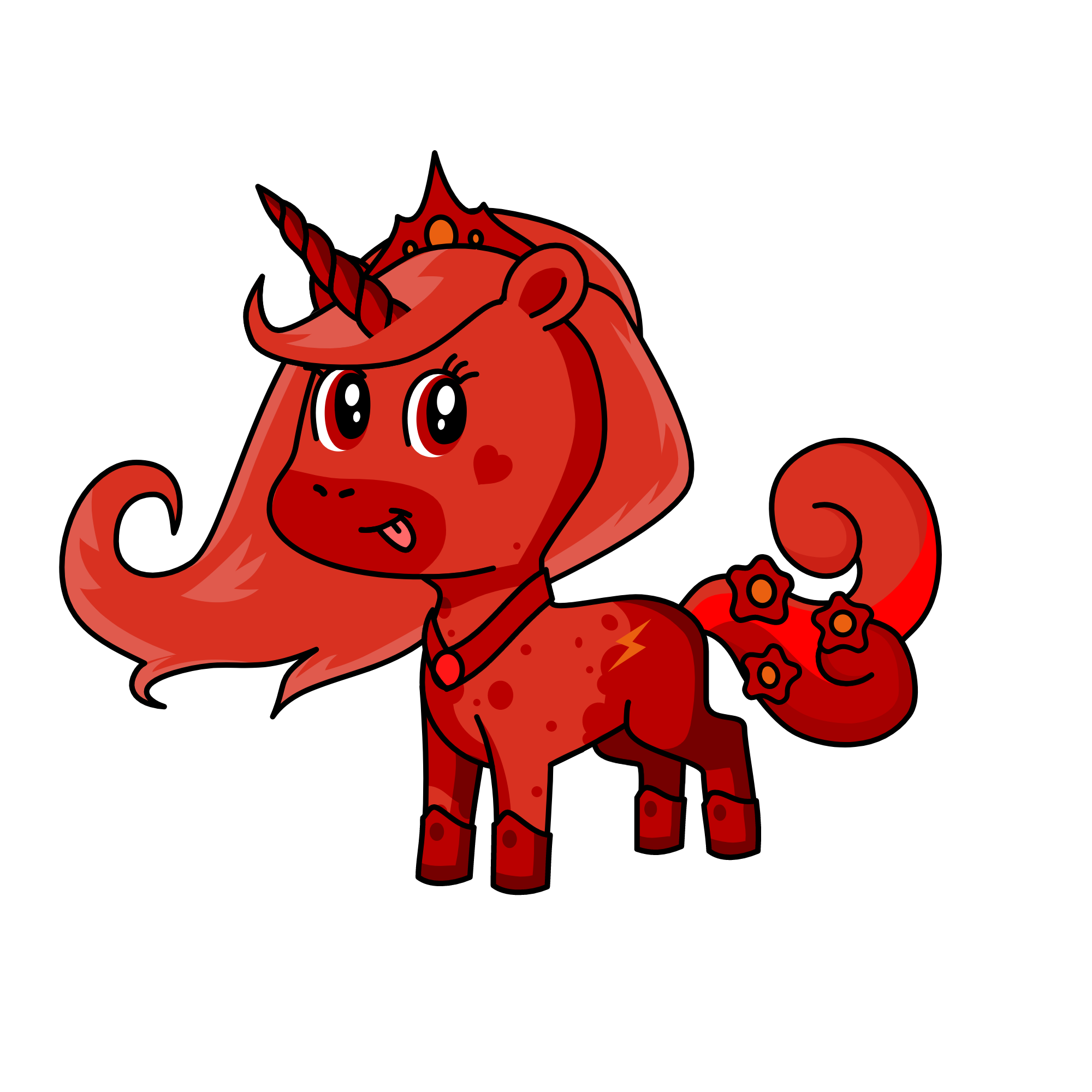 Red, the unicorn