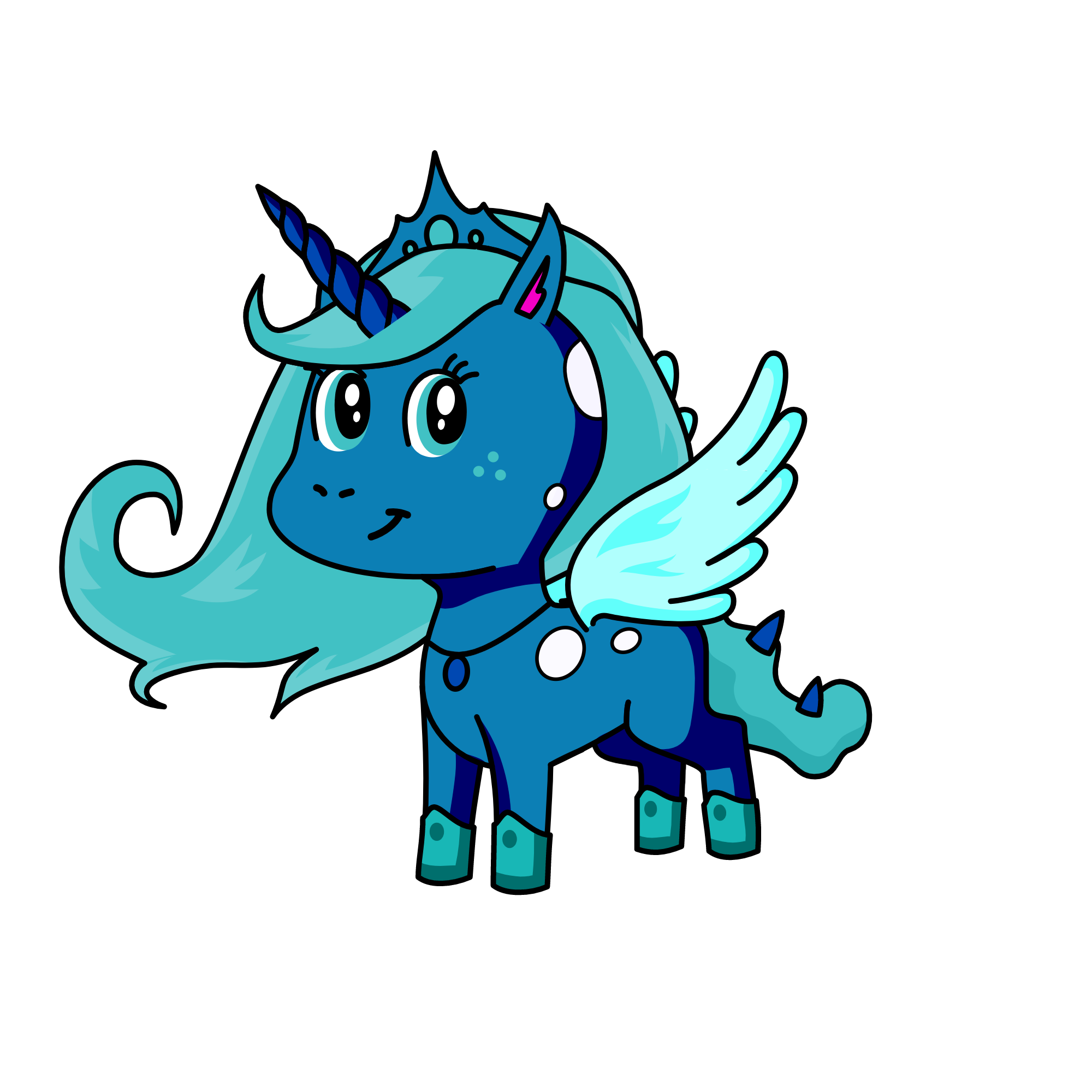 Cloudy, the unicorn
