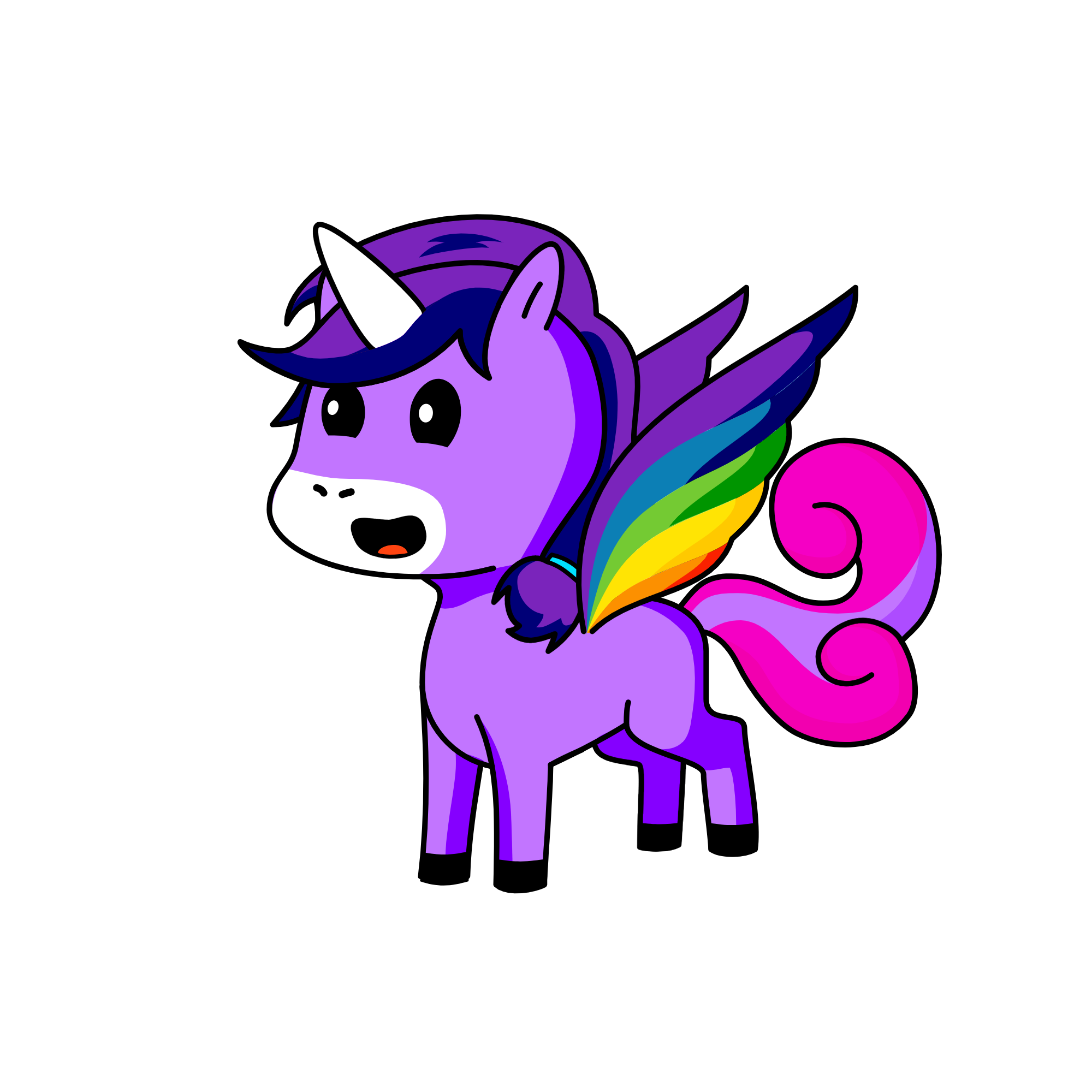 pastel, the unicorn
