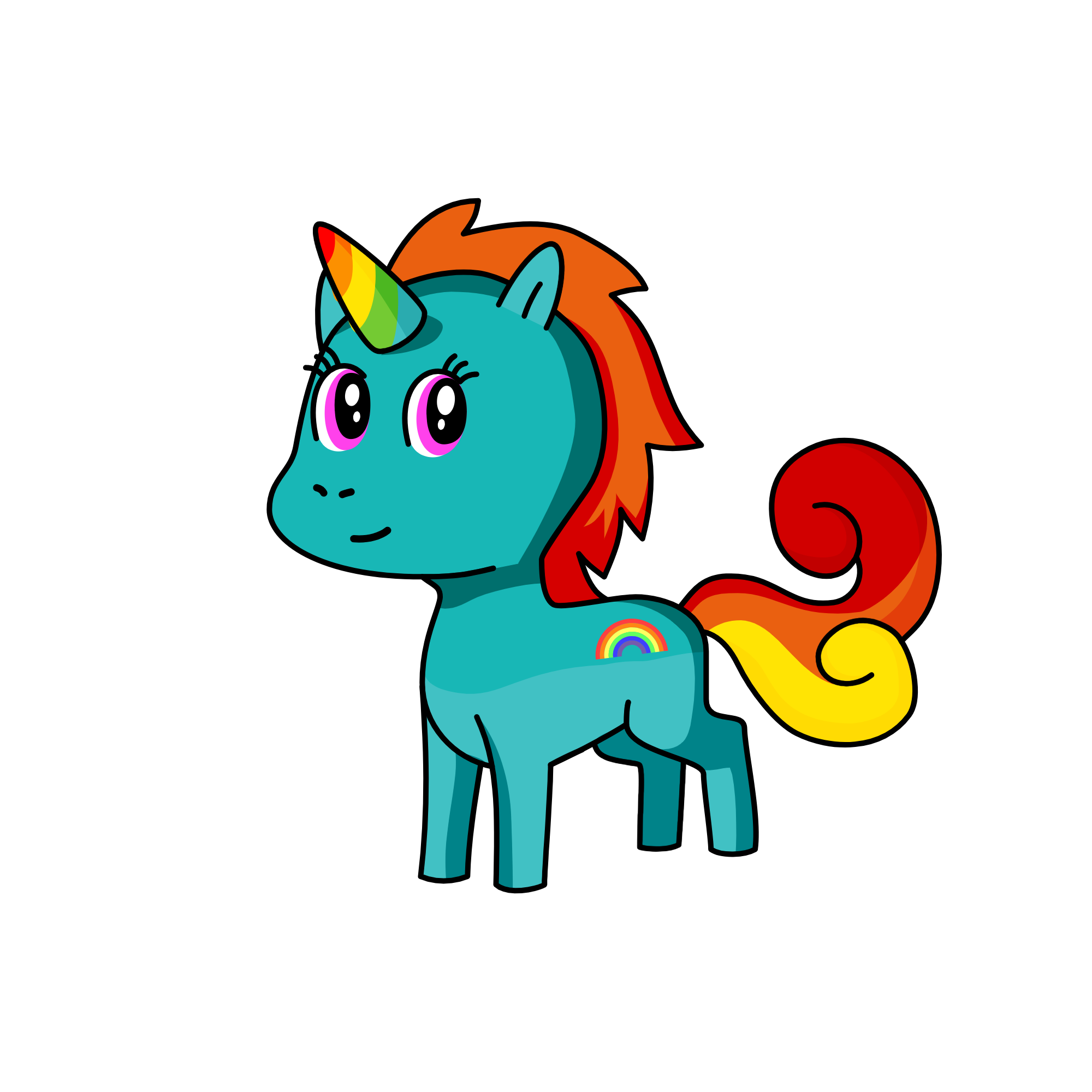 Rainbowdash, the unicorn